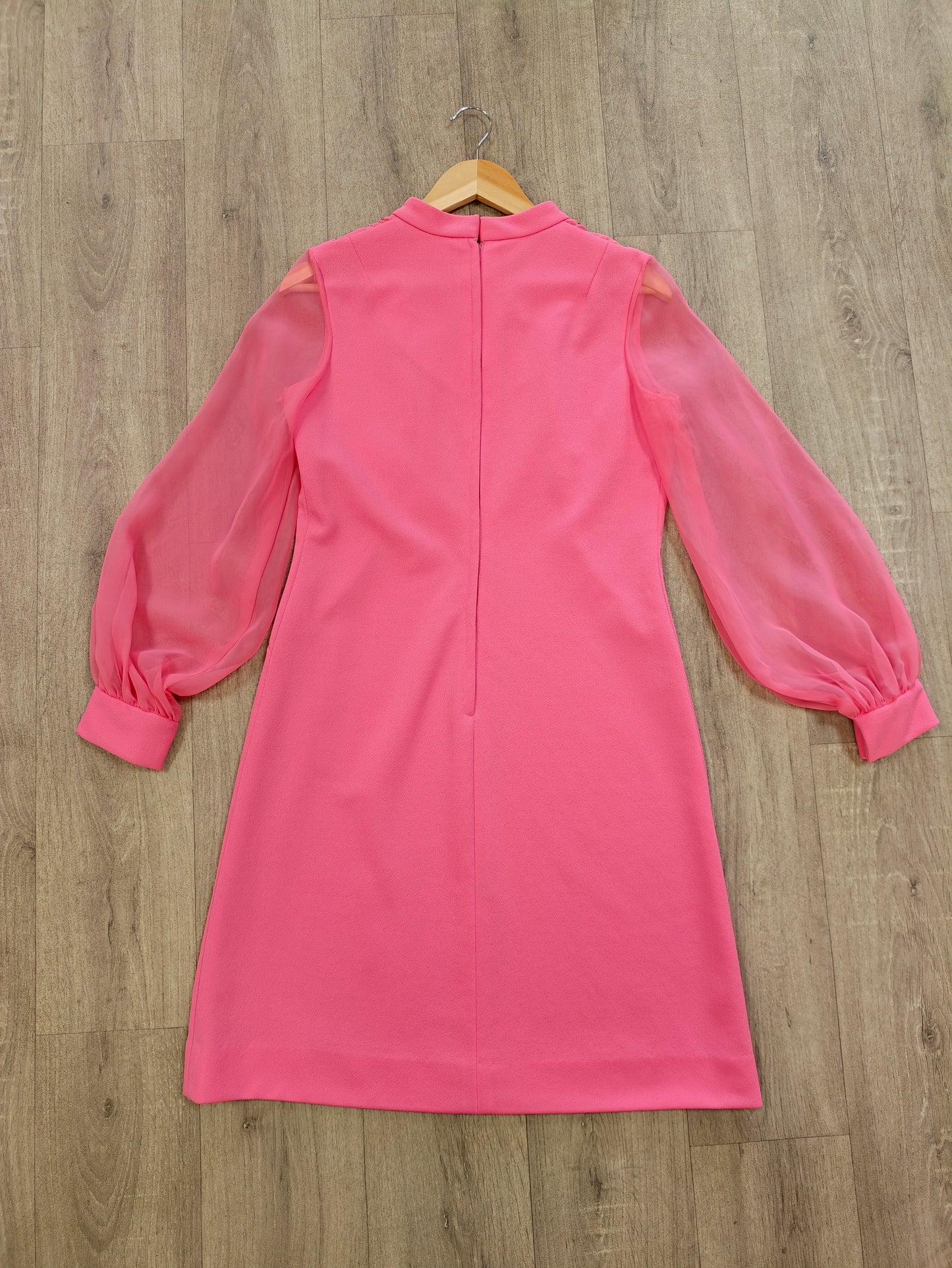 1970s pink dress - M/12/14