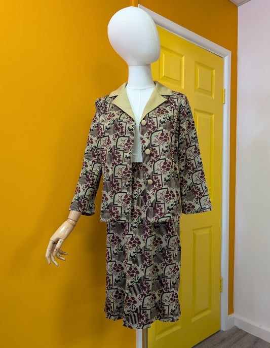 60s/70s Acrilan skirt suit - XS/S
