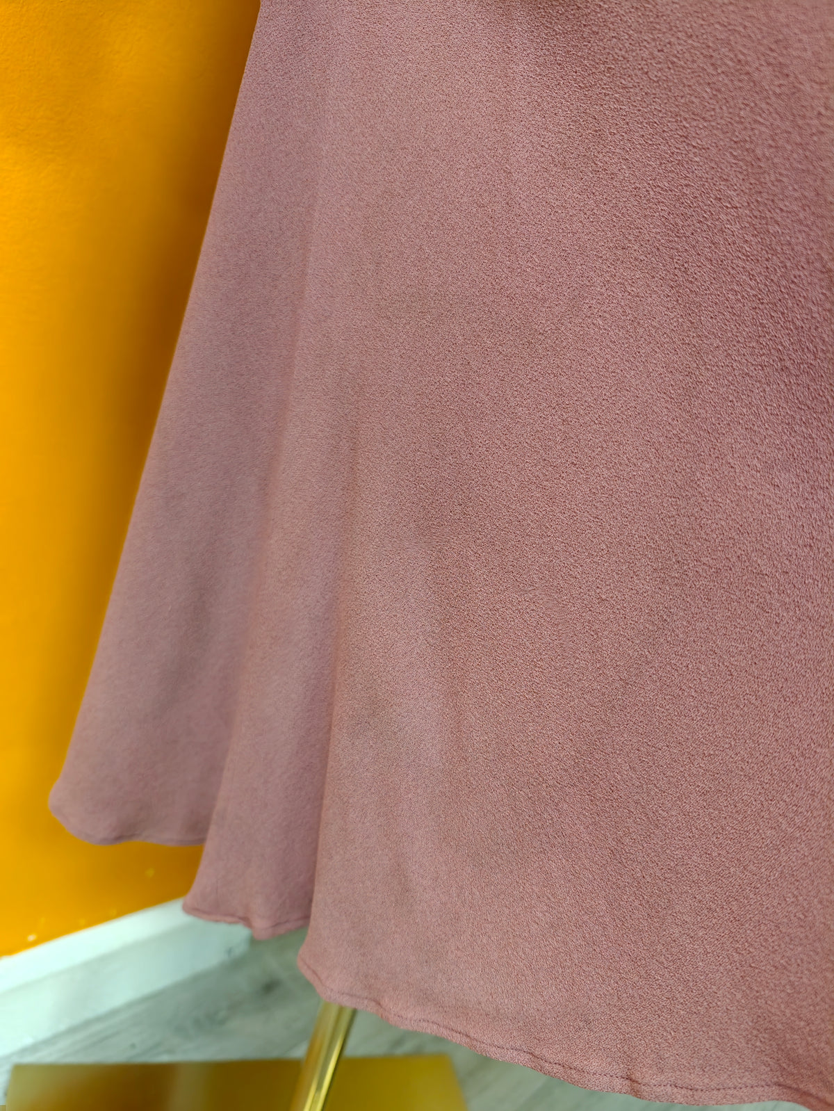 1970s Biba moss crepe wrap dress - XS