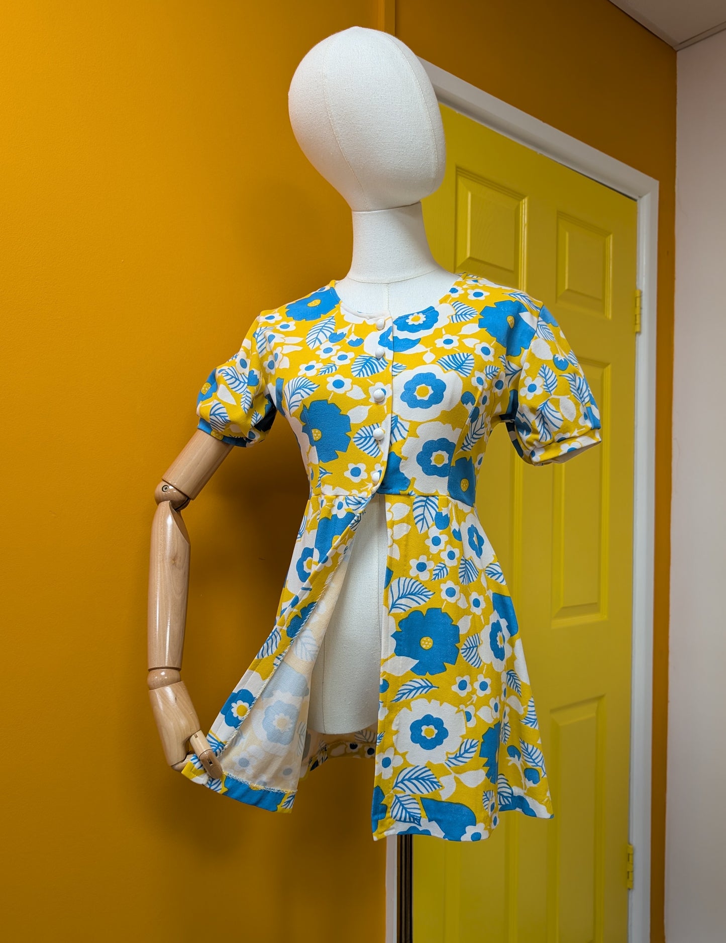 60s/70s Dropnyl Helanca top/jacket - S/8/10