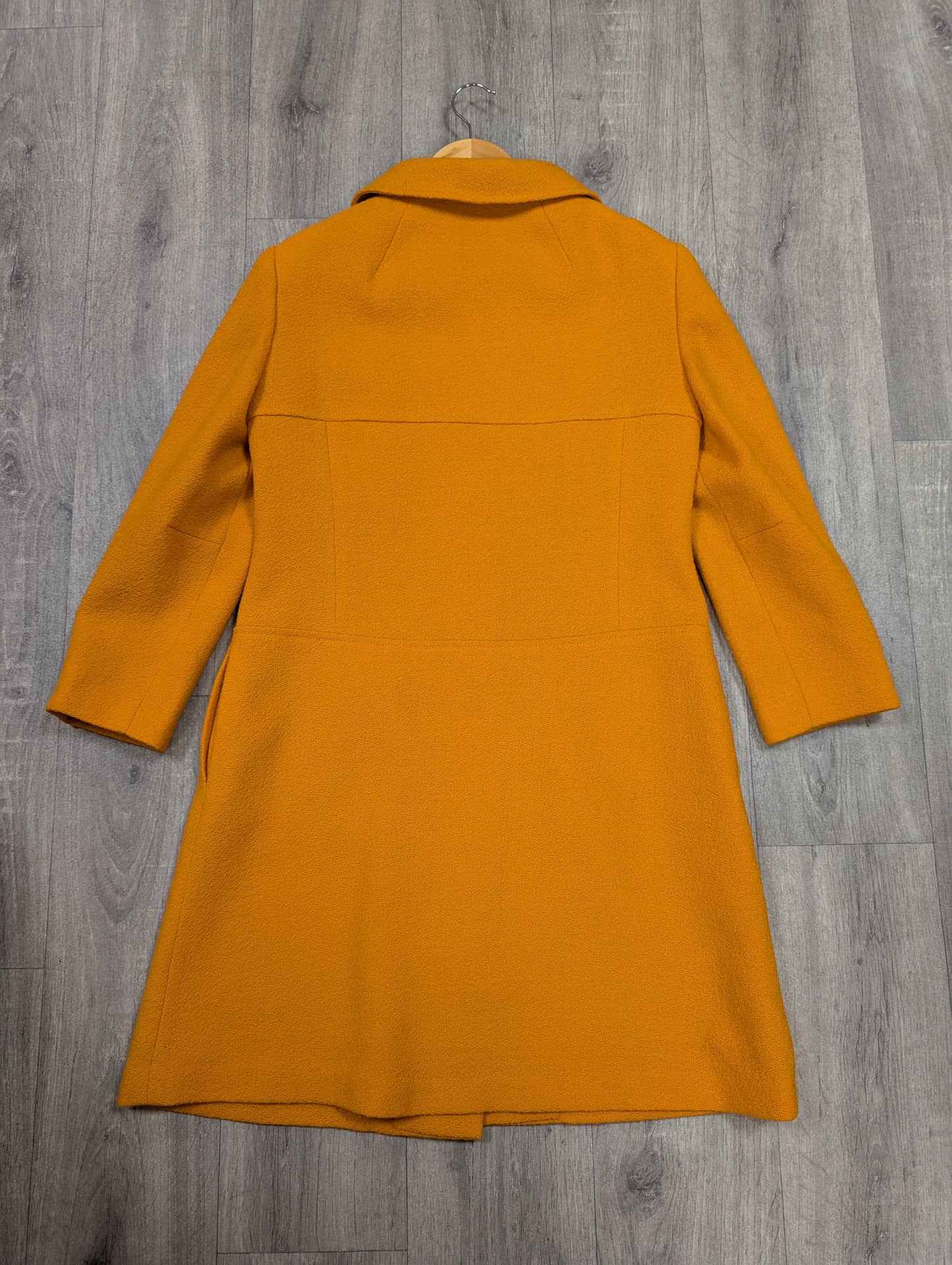 1960s Aubrey Segal orange boucle wool dress & coat - S/8/10