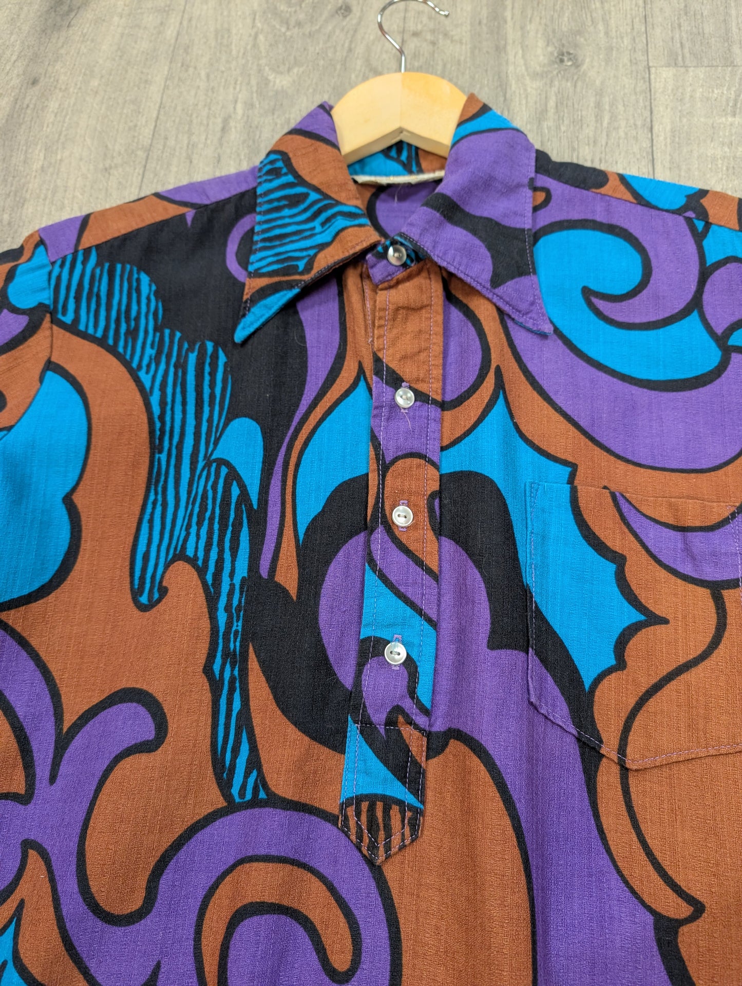 60s/70s Tropicana psychedelic Hawaiian shirt