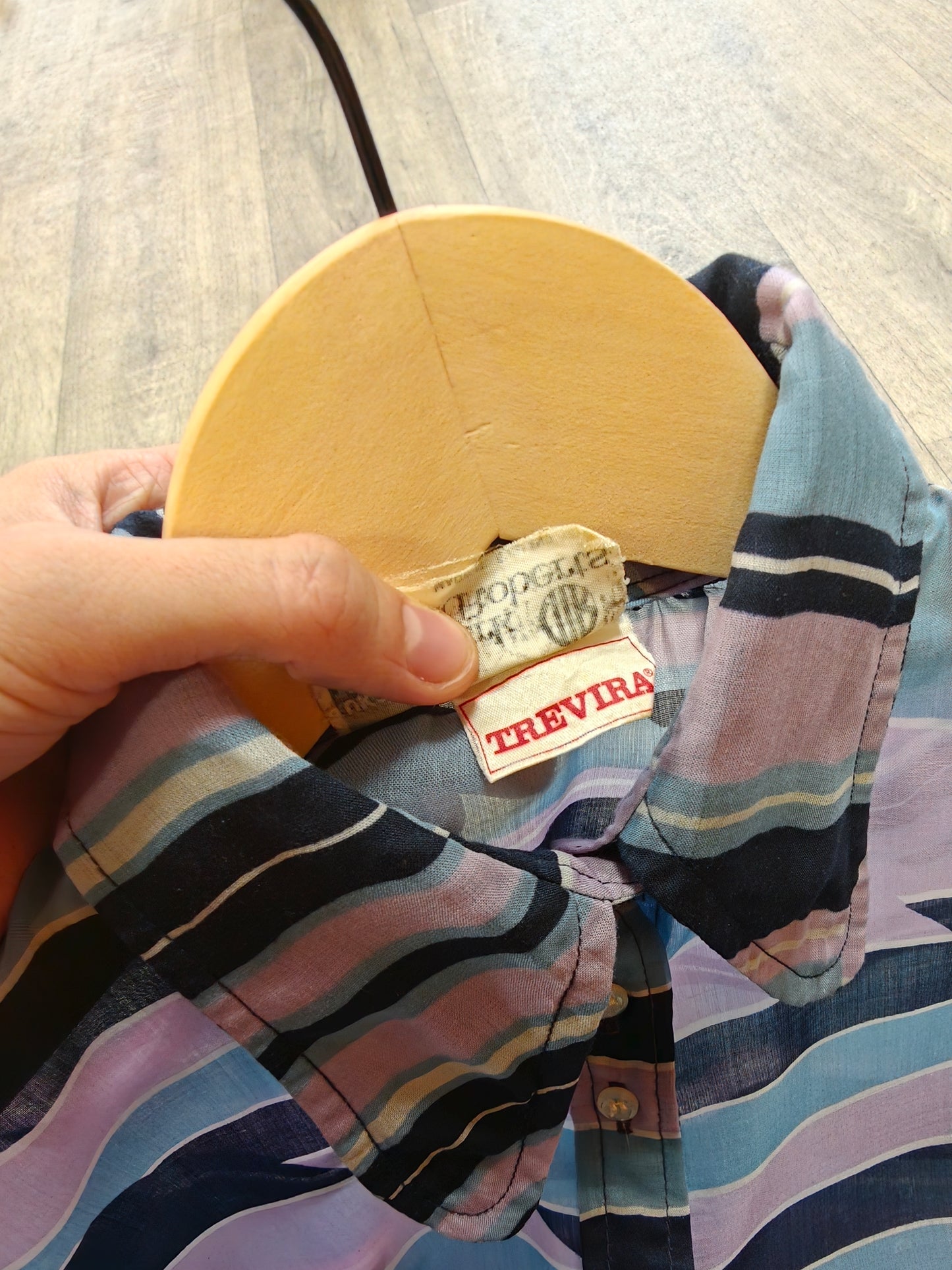1970s Mark Roberts balloon sleeve shirt - S/M