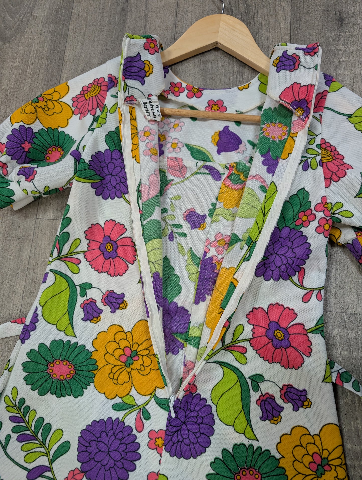 1960s floral mini dress - XS/6