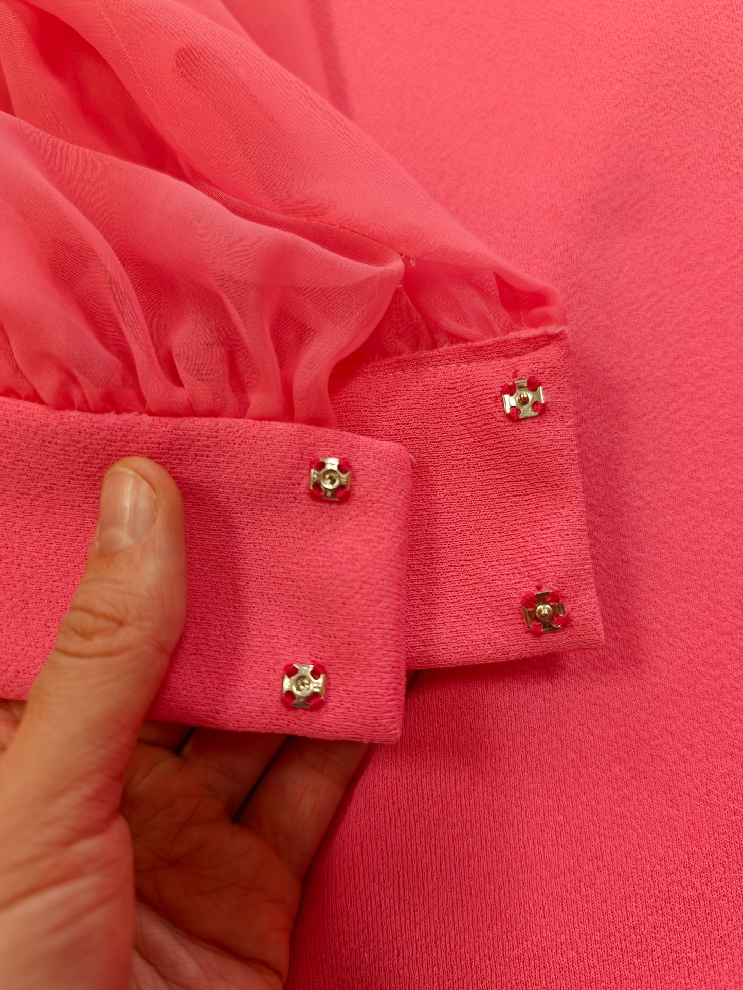 1970s pink dress - M/12/14