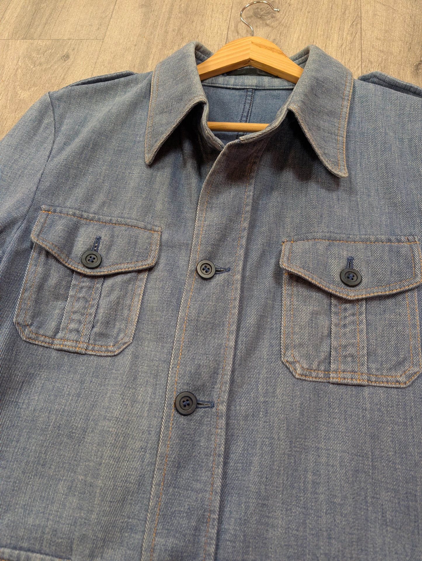 1970s St Michael denim safari jacket