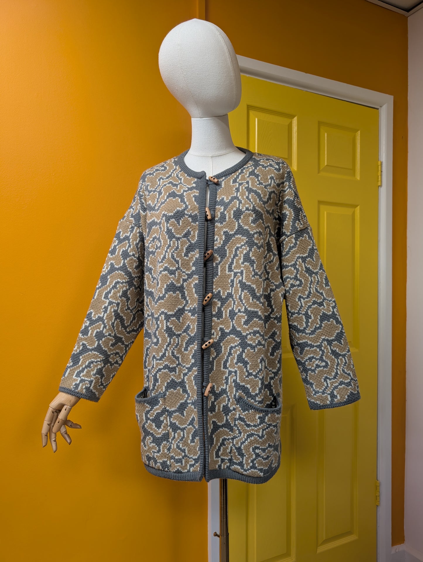 1980s Bill Gibb wool blend cardigan - S/M