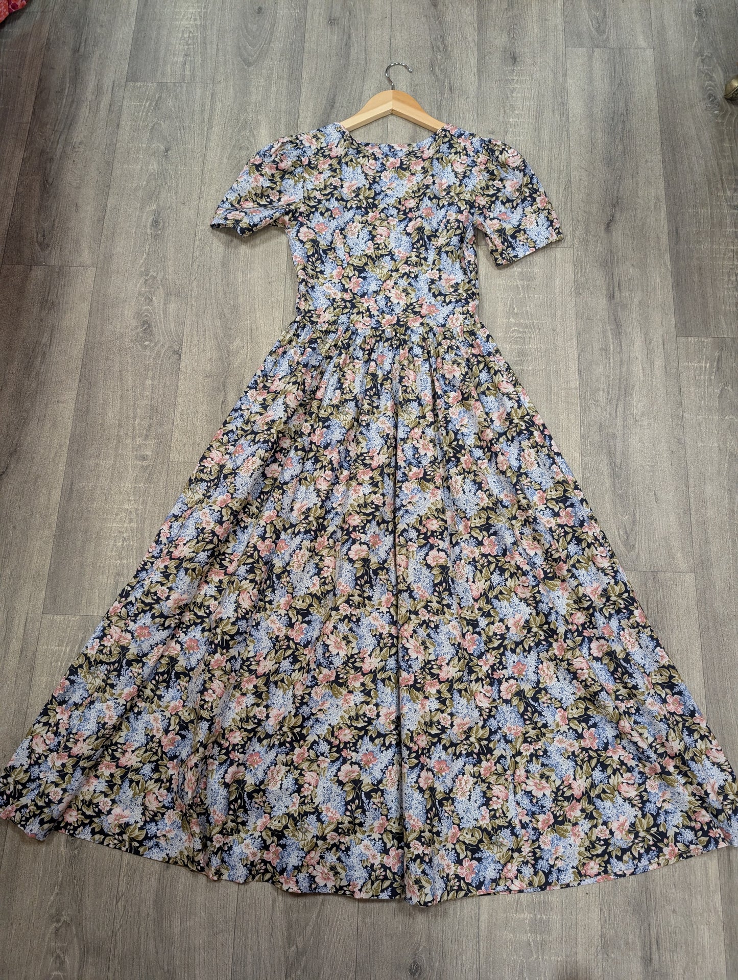 1990s Laura Ashley floral cotton dress - XS/6/8