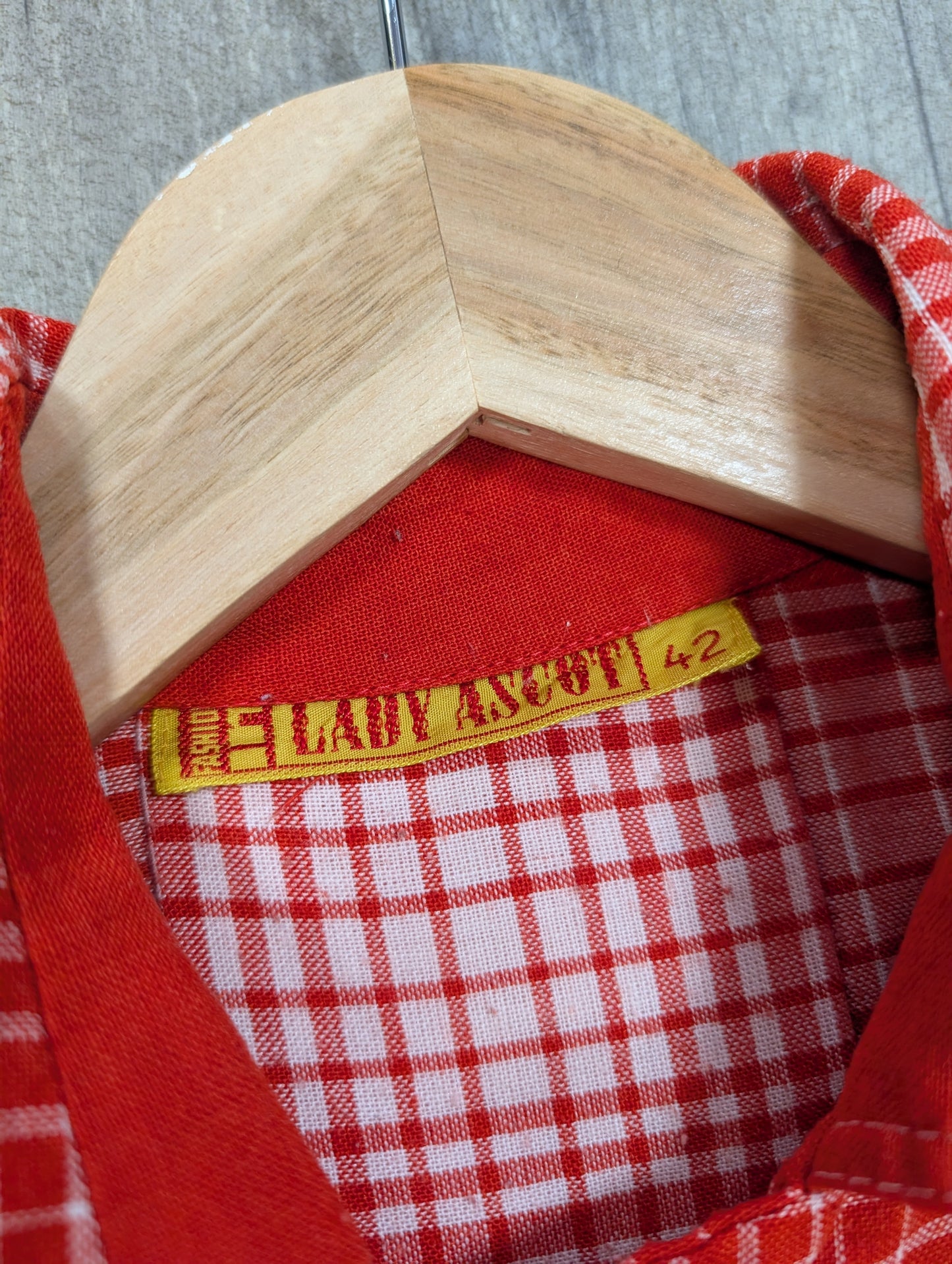 1970s Lady Ascot red dress - S/10