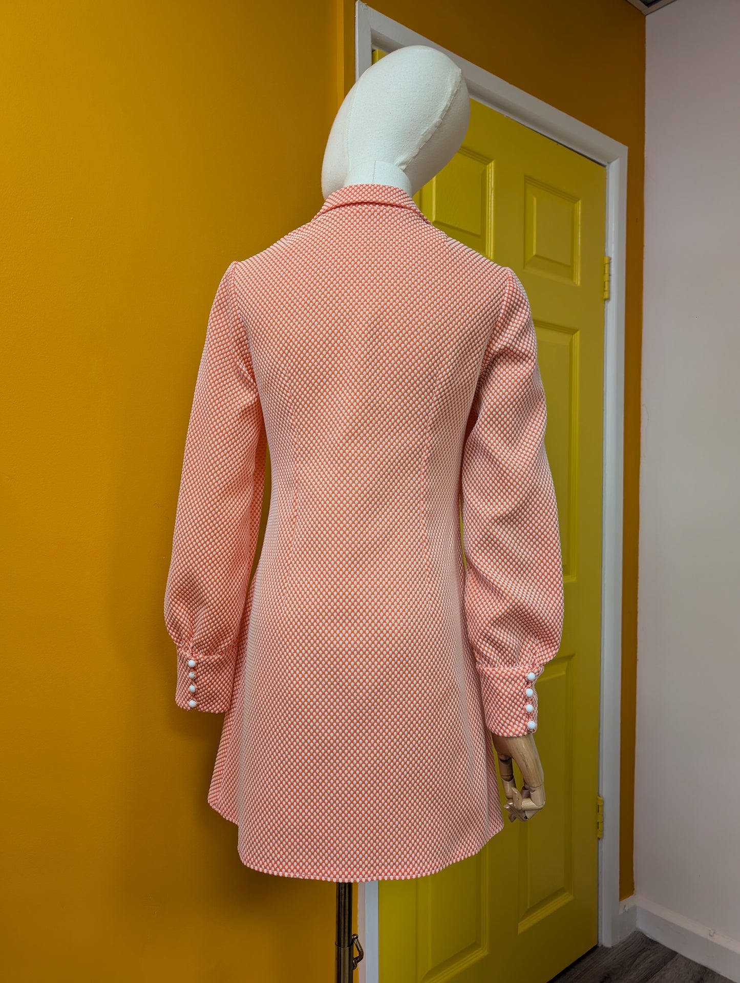 1960s beagle collar mini dress - S/8/10