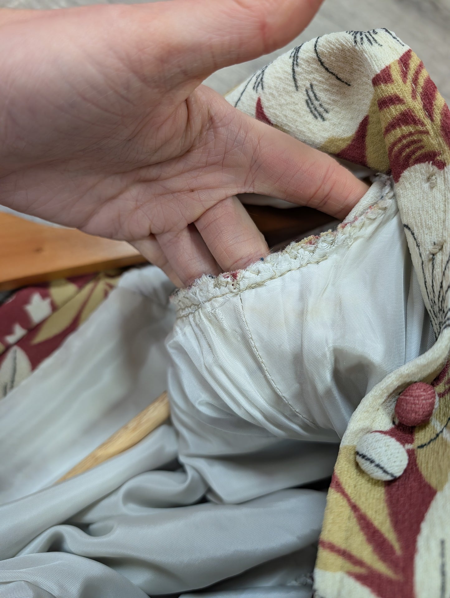 60s/70s floral dress - M/12