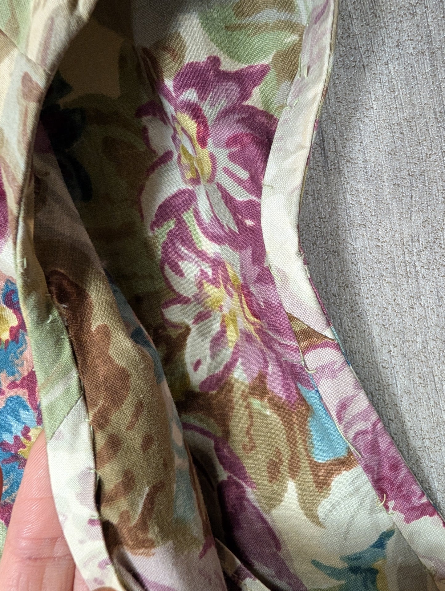 1950s Roecliff and Chapman full circle cotton dress and belt - 34"B, 26"W