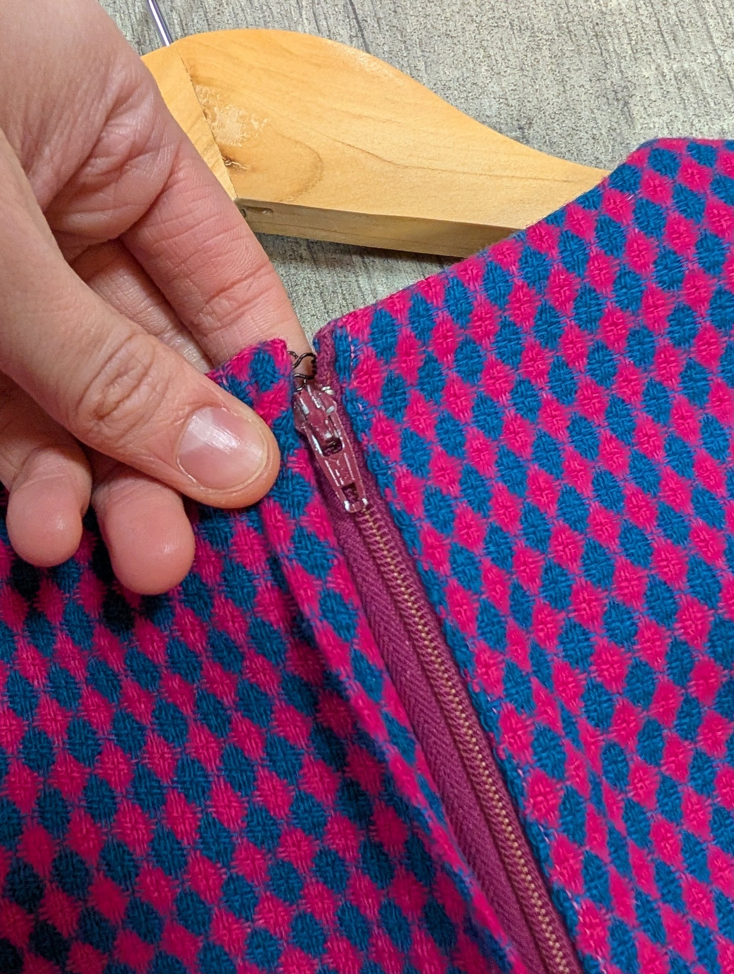 1960s pink wool mini dress - XS/S/6/8