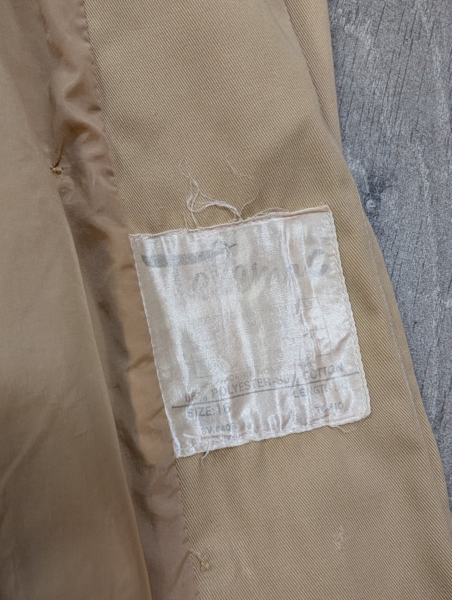 1970s Telemac beige coat - M