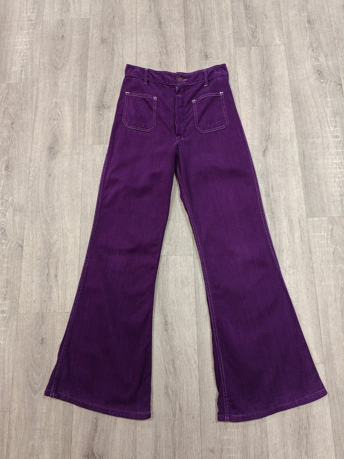 1970s Keynote purple flares - 26" waist