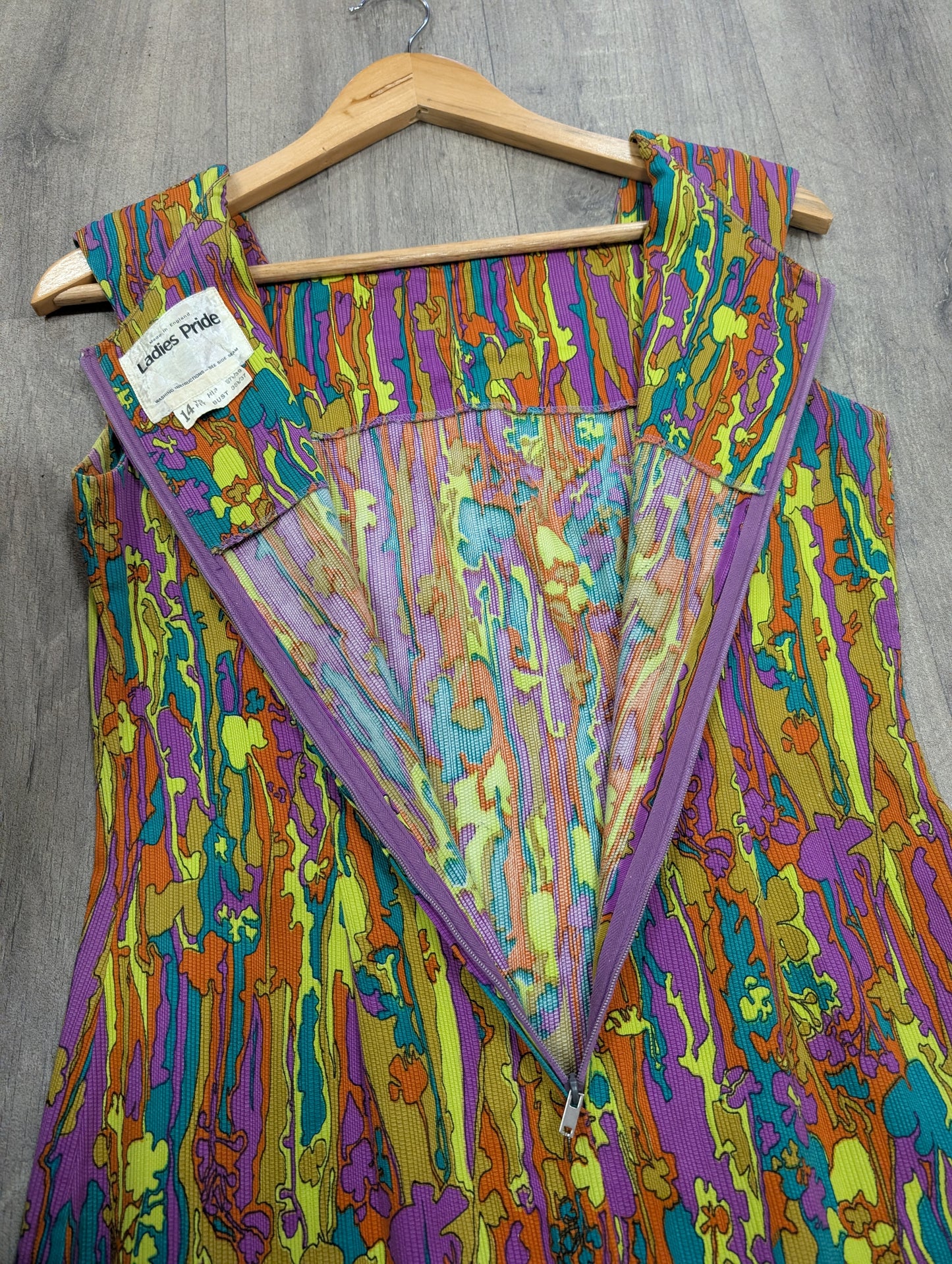 1960s Ladies Pride psychedelic dress - S/10