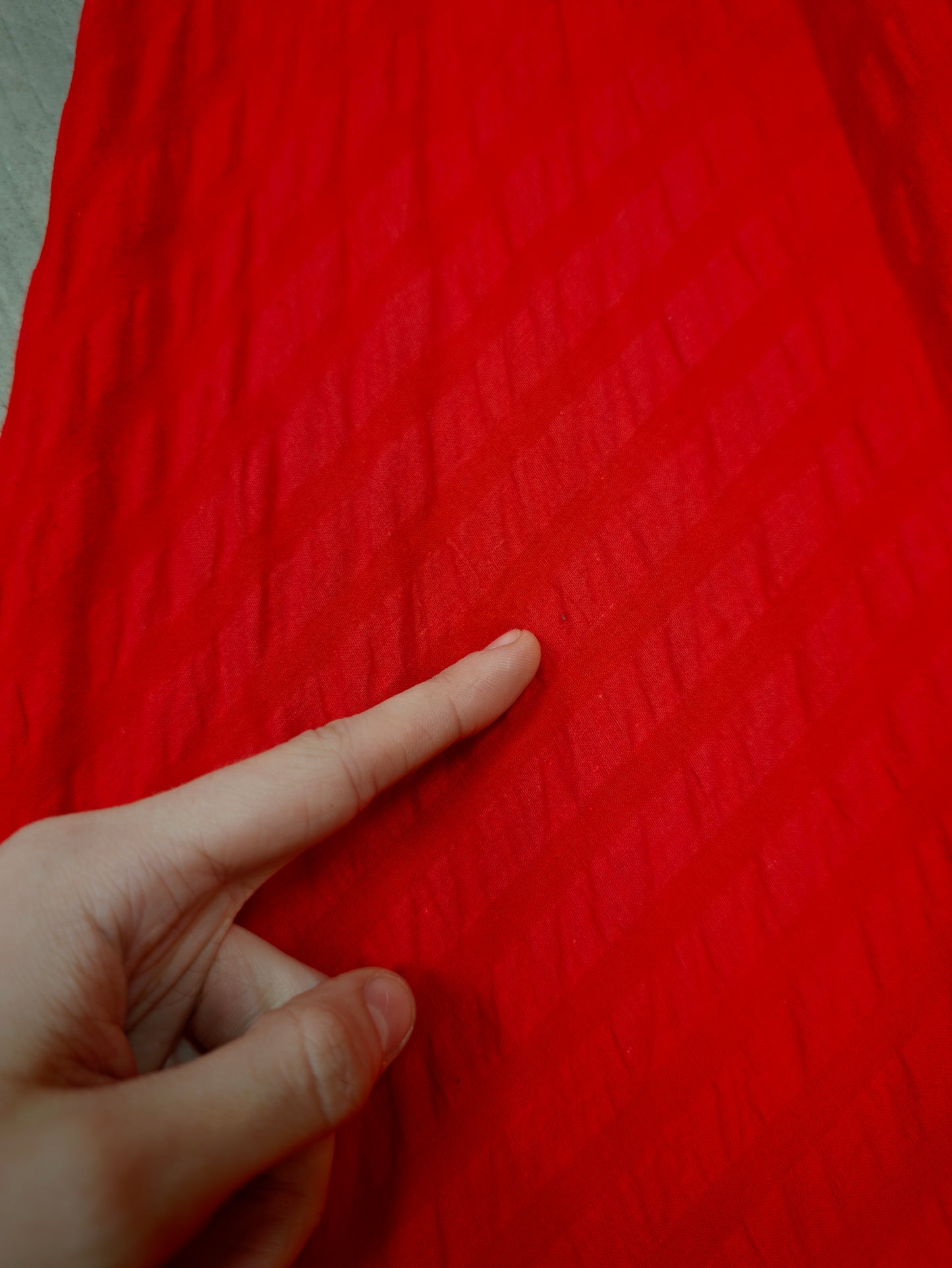 1970s Miss Mouse red cotton maxi dress - XS/6