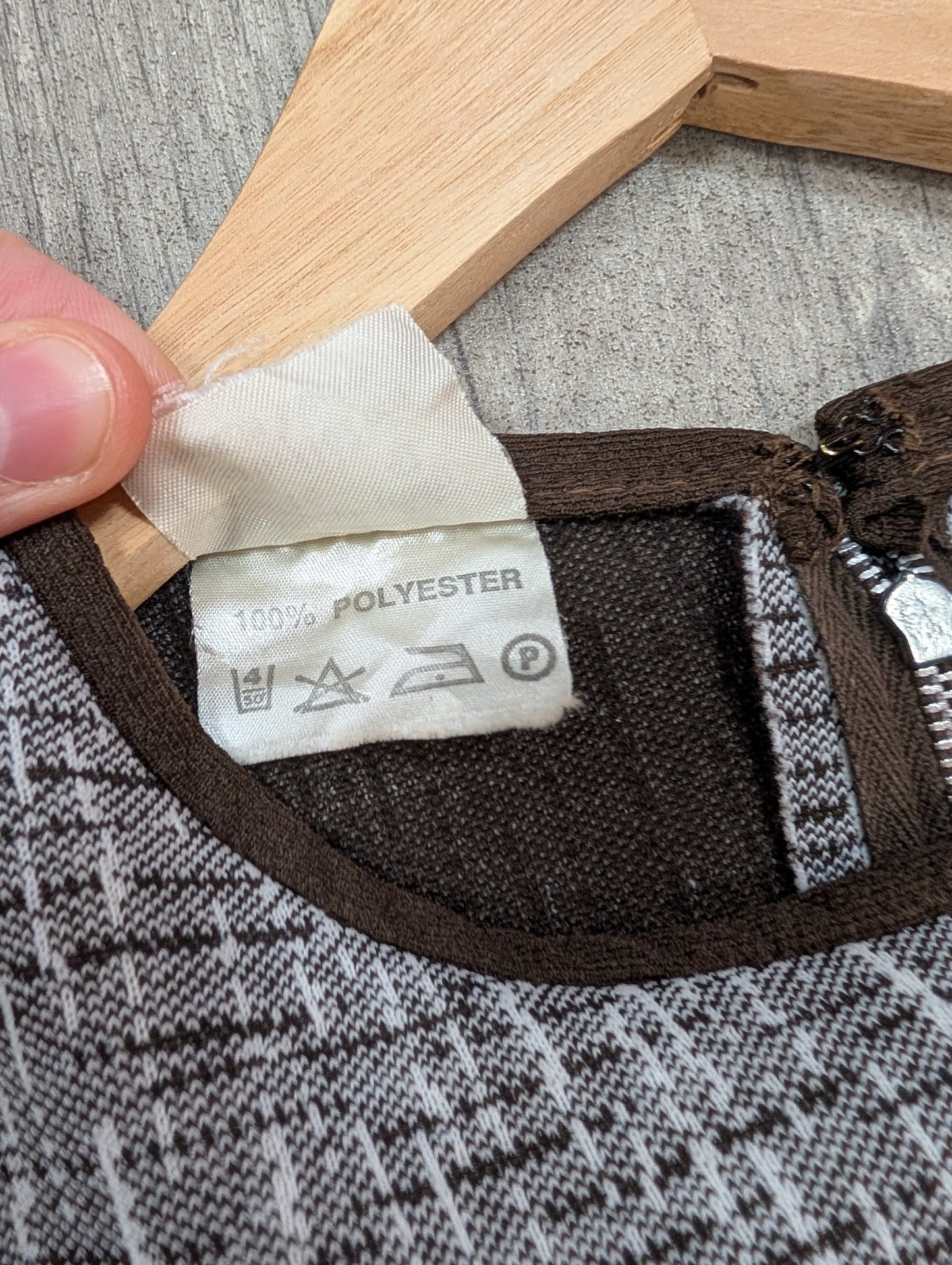 1960s crimplene dress - M/14