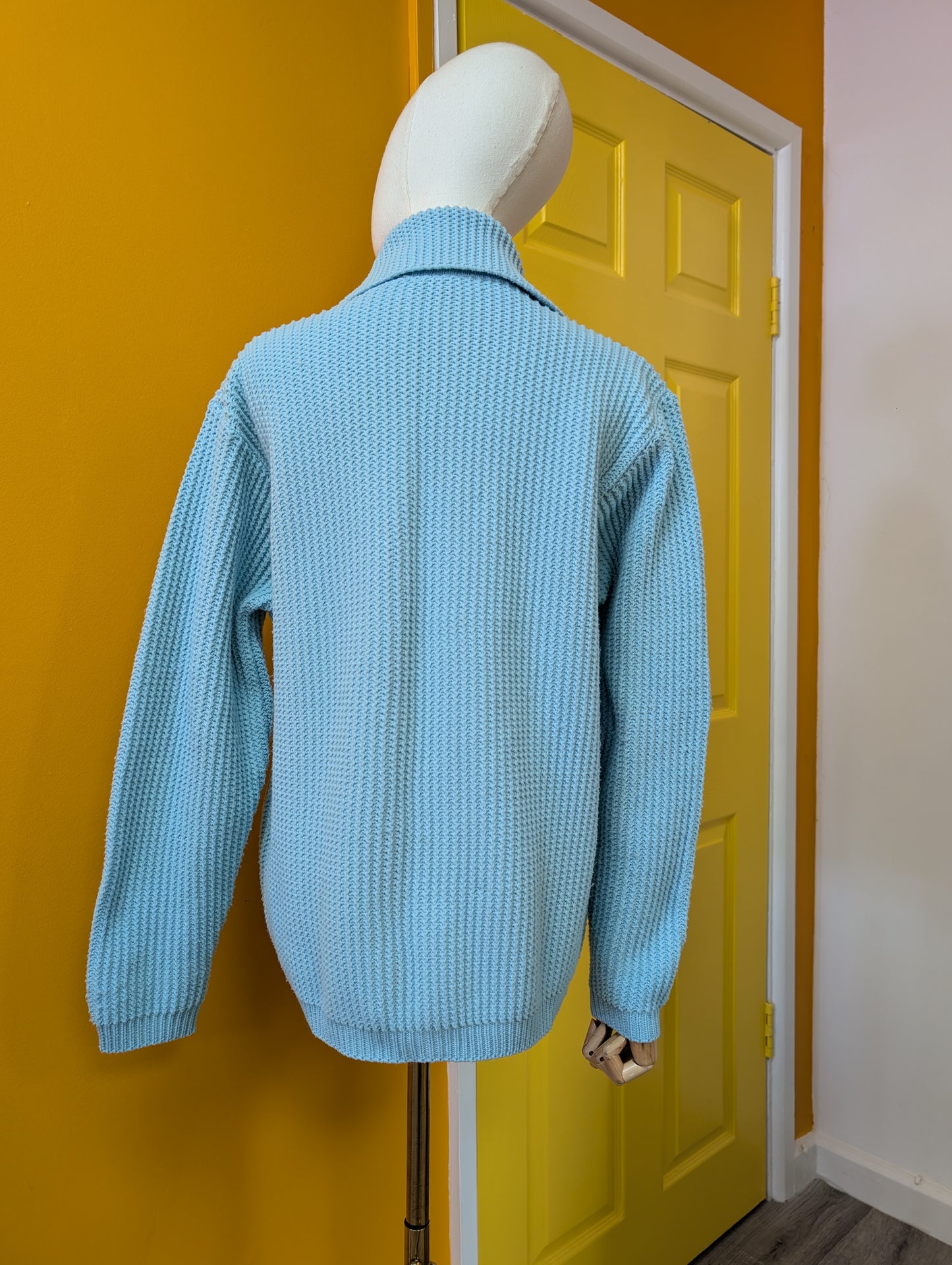 1960s St Michael bri nylon blue cardigan - M