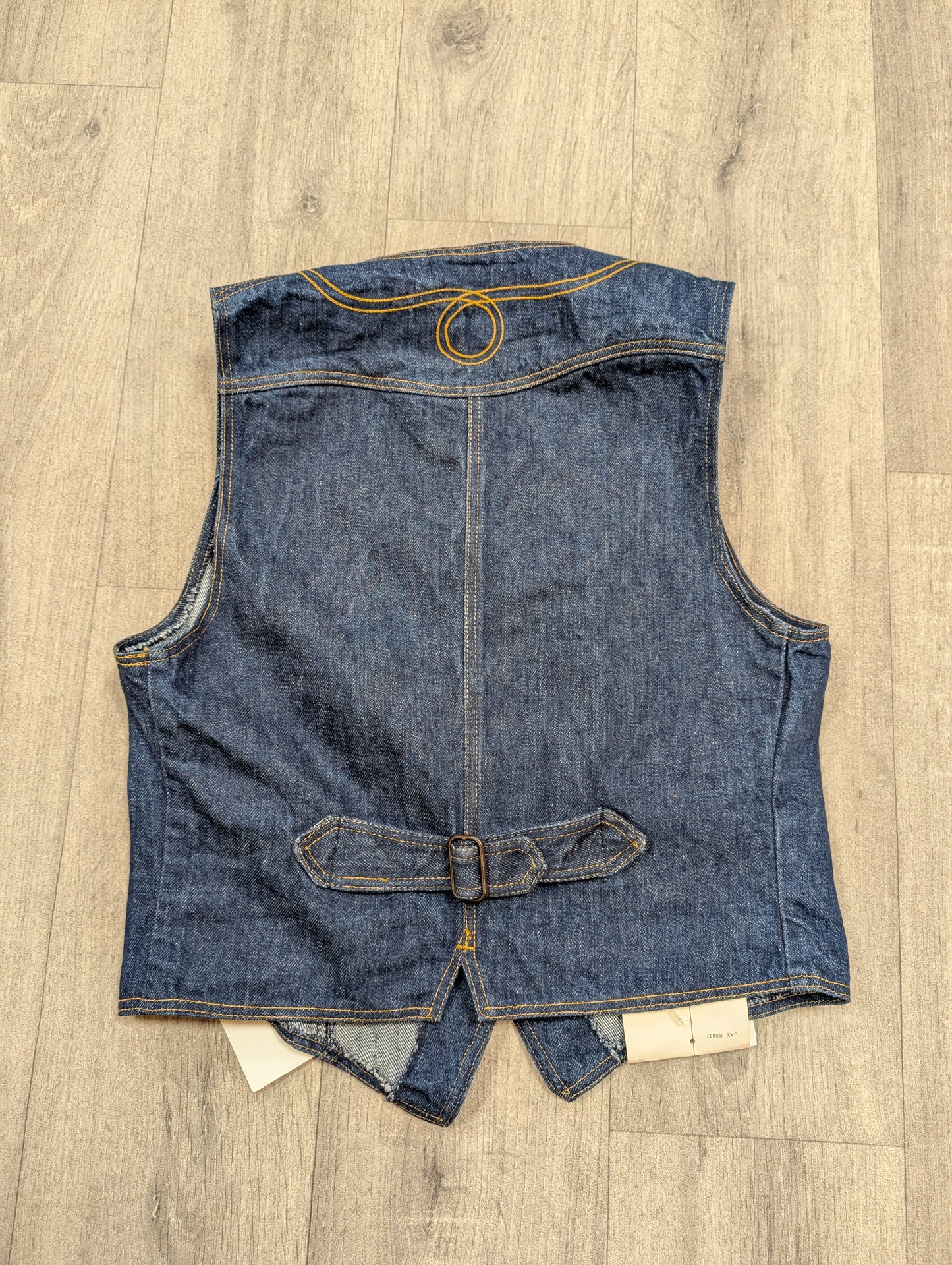 Deadstock 1970s Lee Cooper embroidered denim waistcoat - S/10