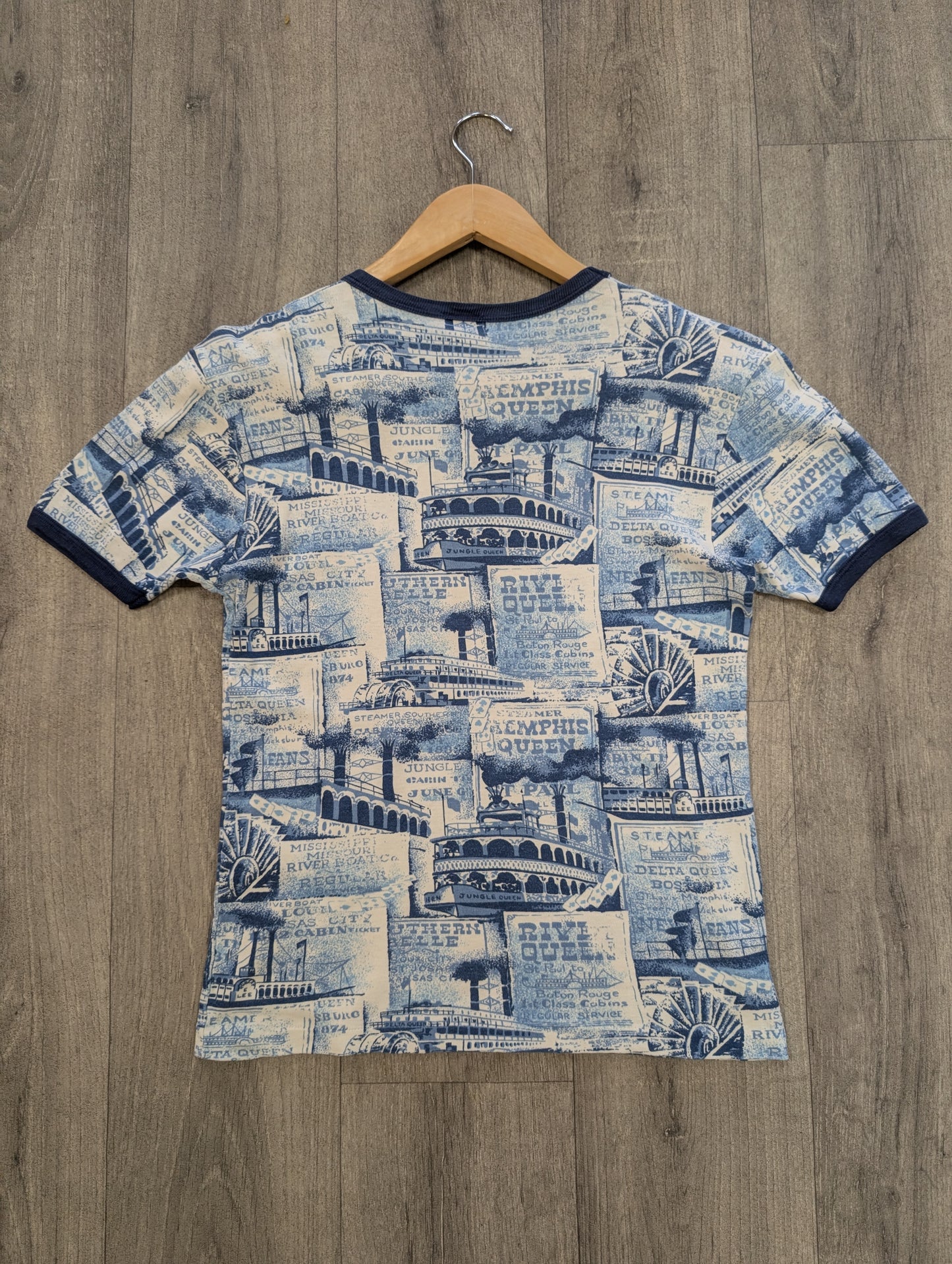 1970s St Michael novelty print cotton t-shirt