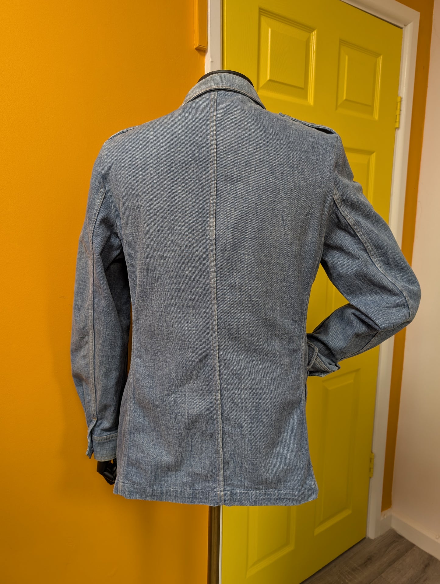 1970s St Michael denim safari jacket