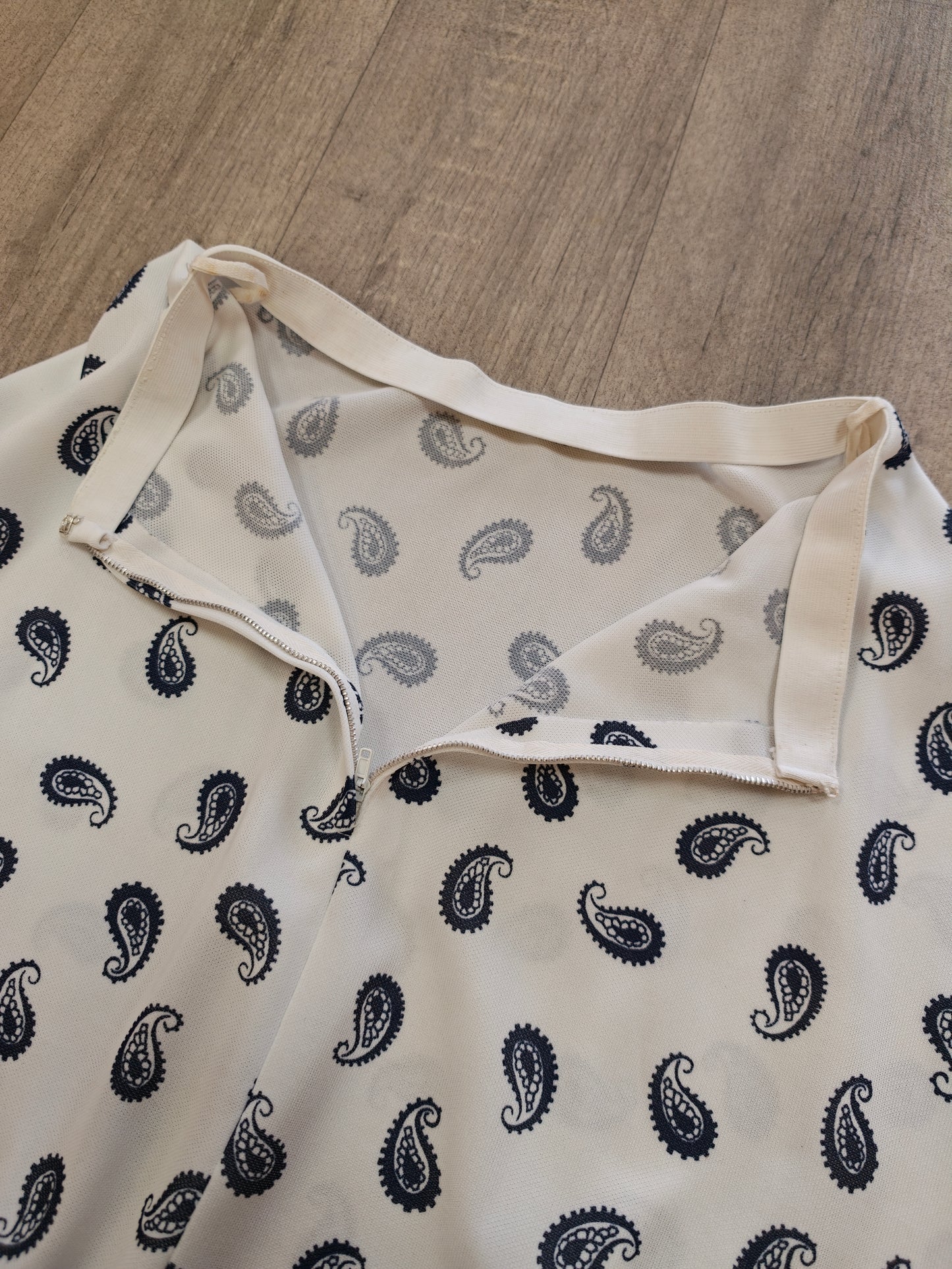 1970s paisley top and skirt - XS