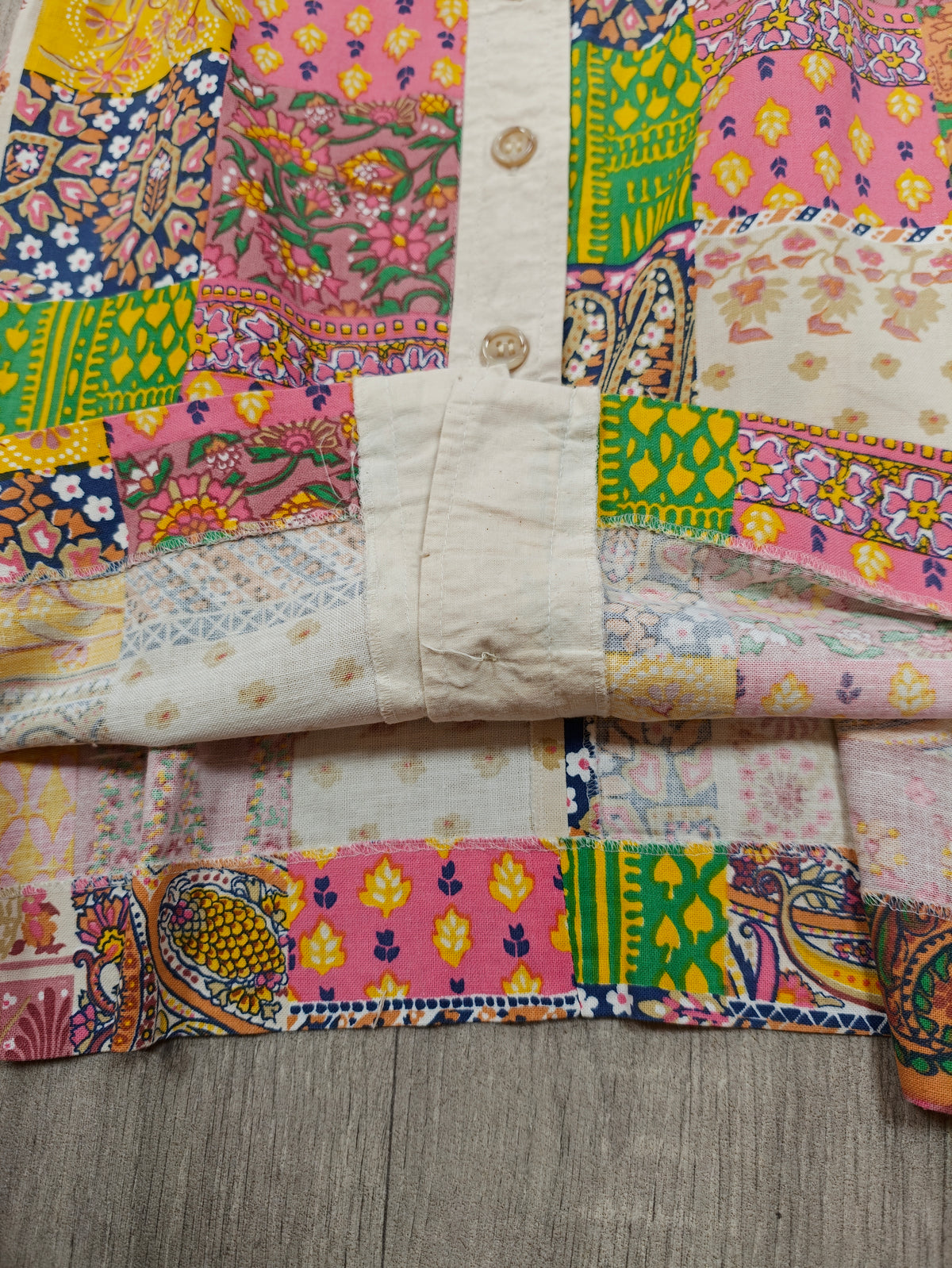 1960s John Marks patchwork print dress - S/10