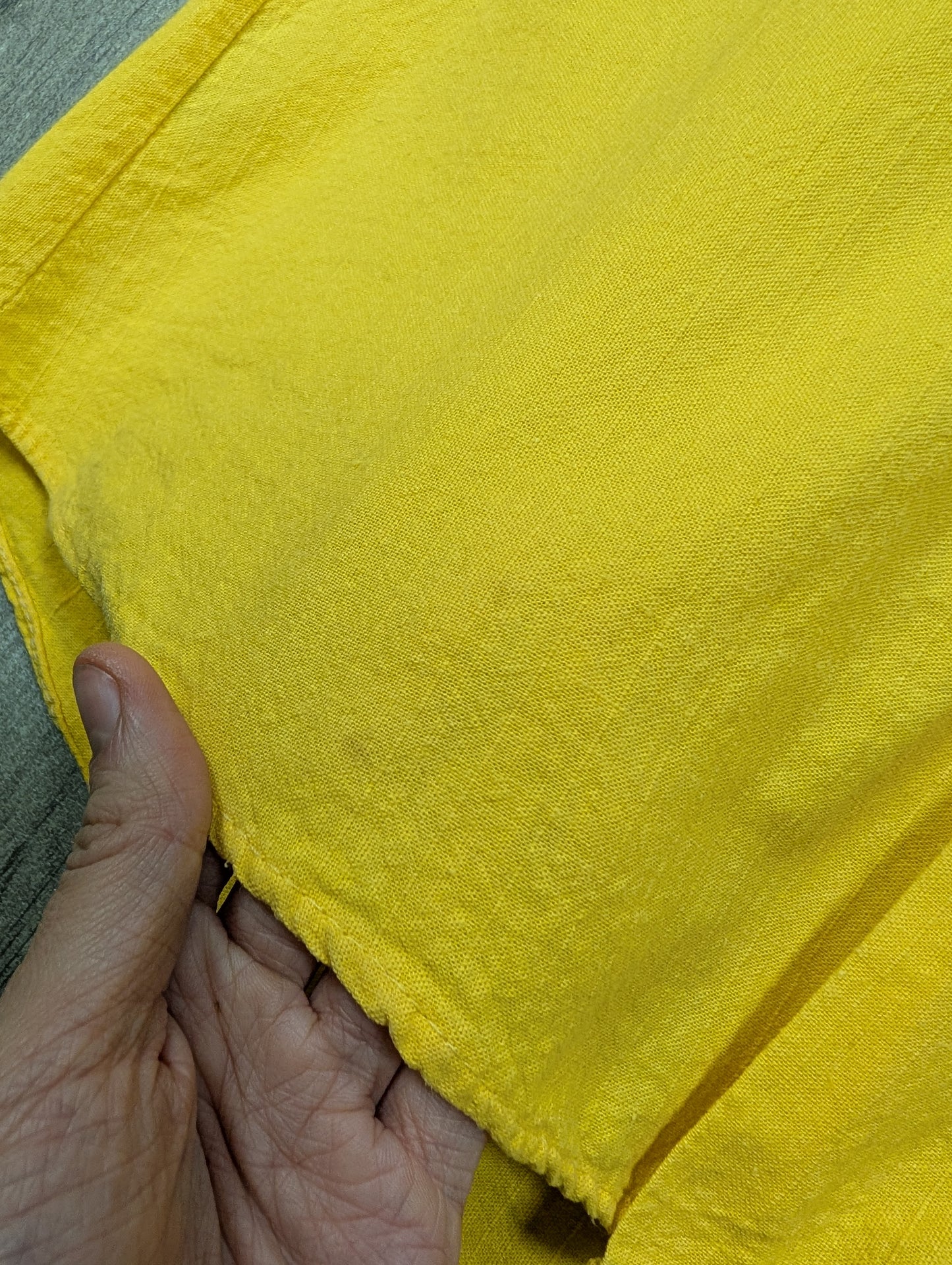 1970s Tapestry yellow cotton shirt