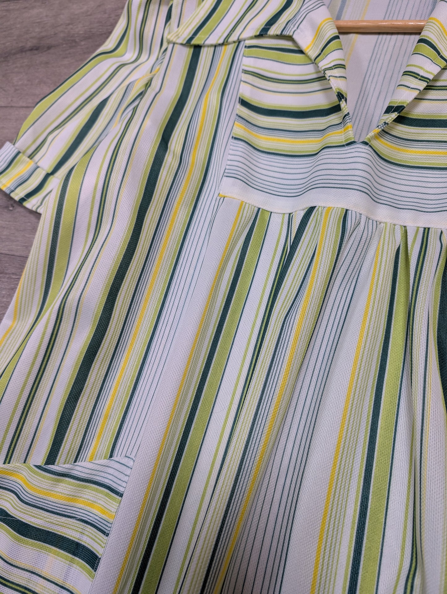 1970s striped smock top - L/XL