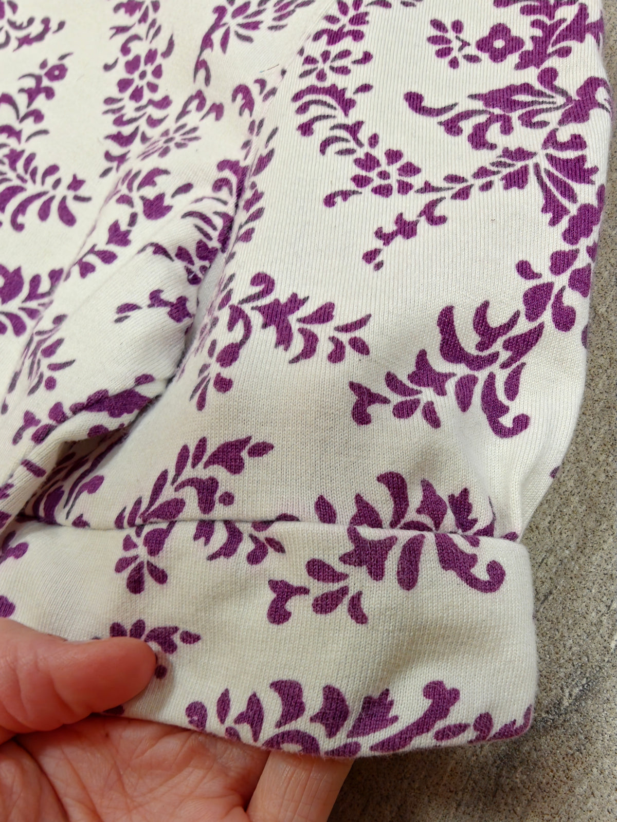 1970s St Michael purple & white beagle collar mini dress - XS/6