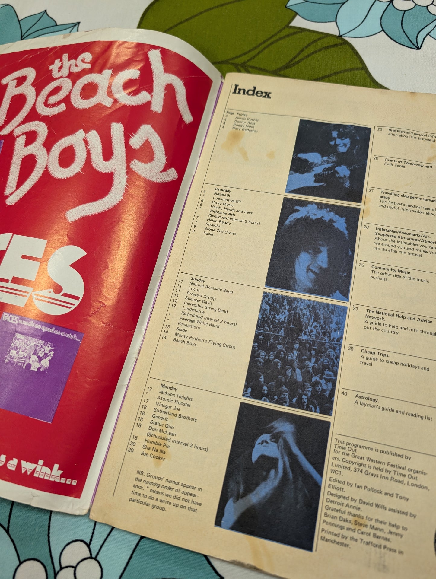 Great Western Express Lincoln Festival 1972 programme