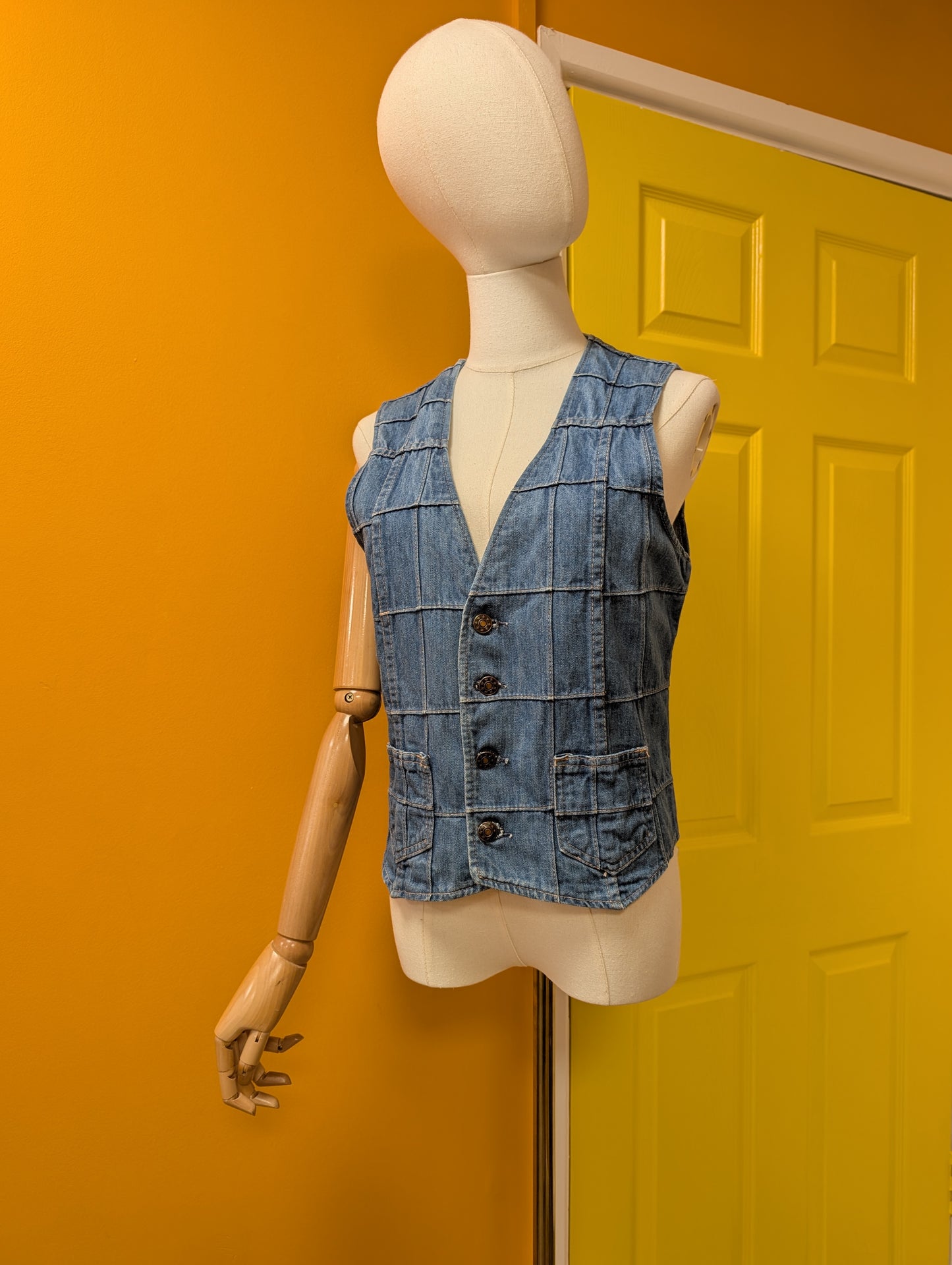 1970s Brutus denim waistcoat