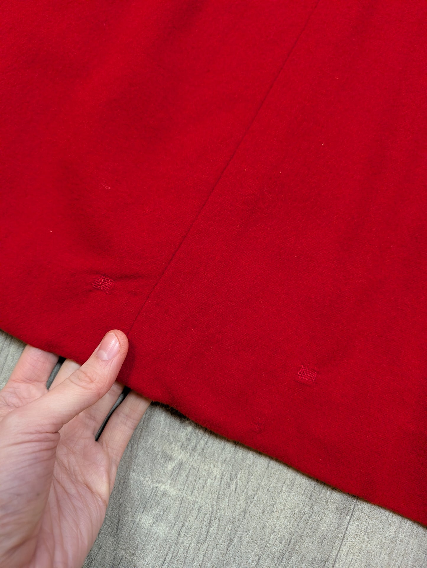 1960s Twiggy red wool mini dress - XS/S