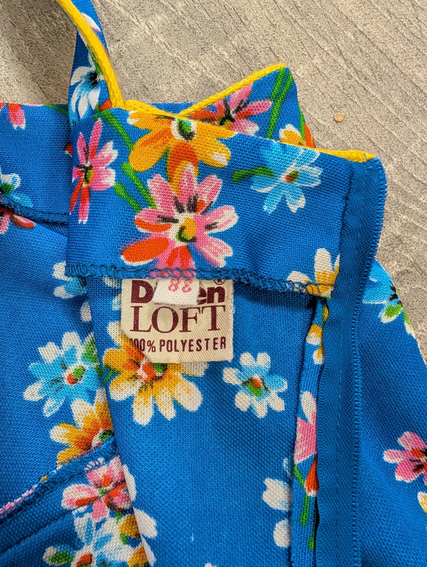 1970s floral maxi dress - S/8