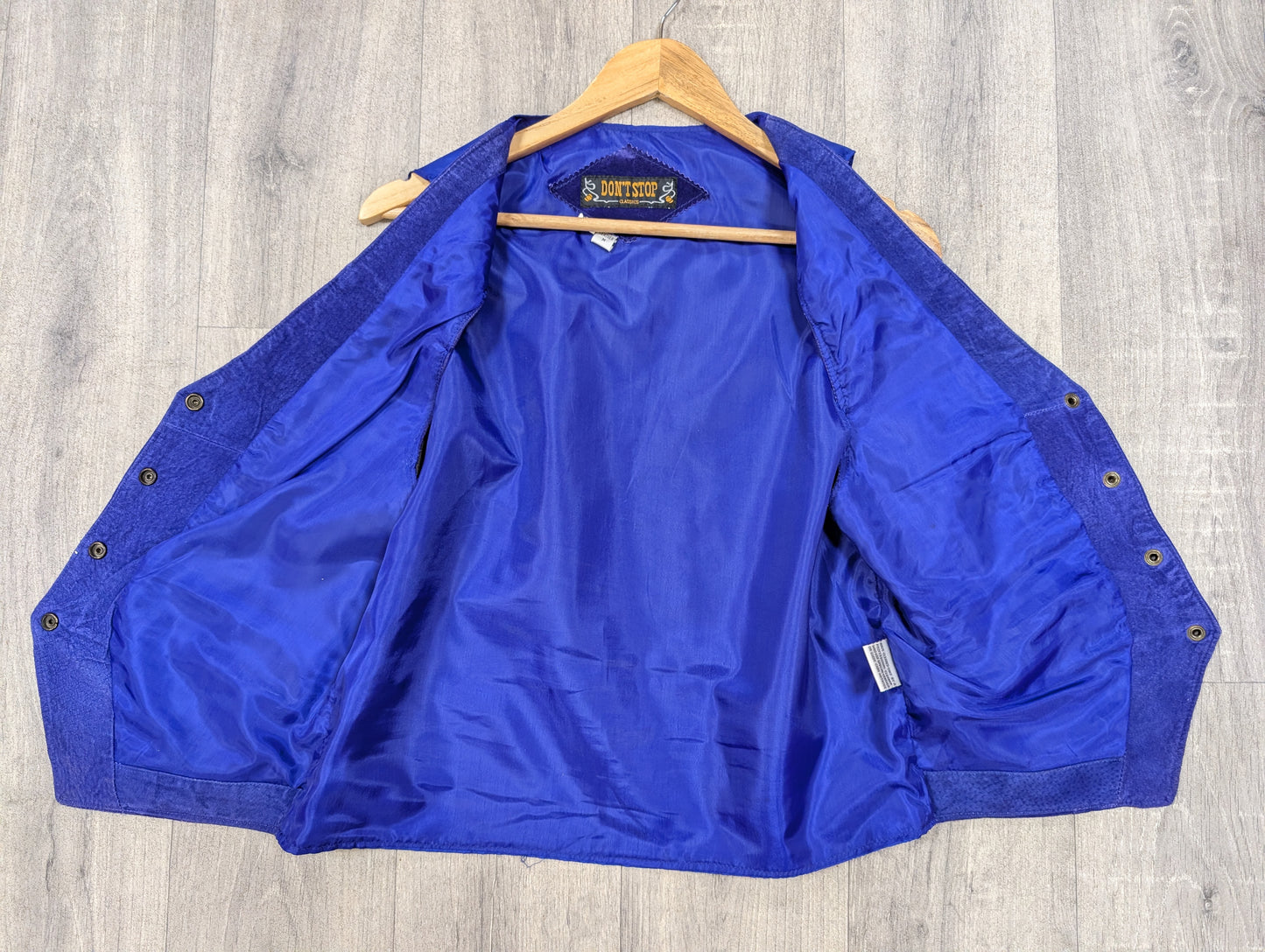 1990s Don't Stop purple suede waistcoat