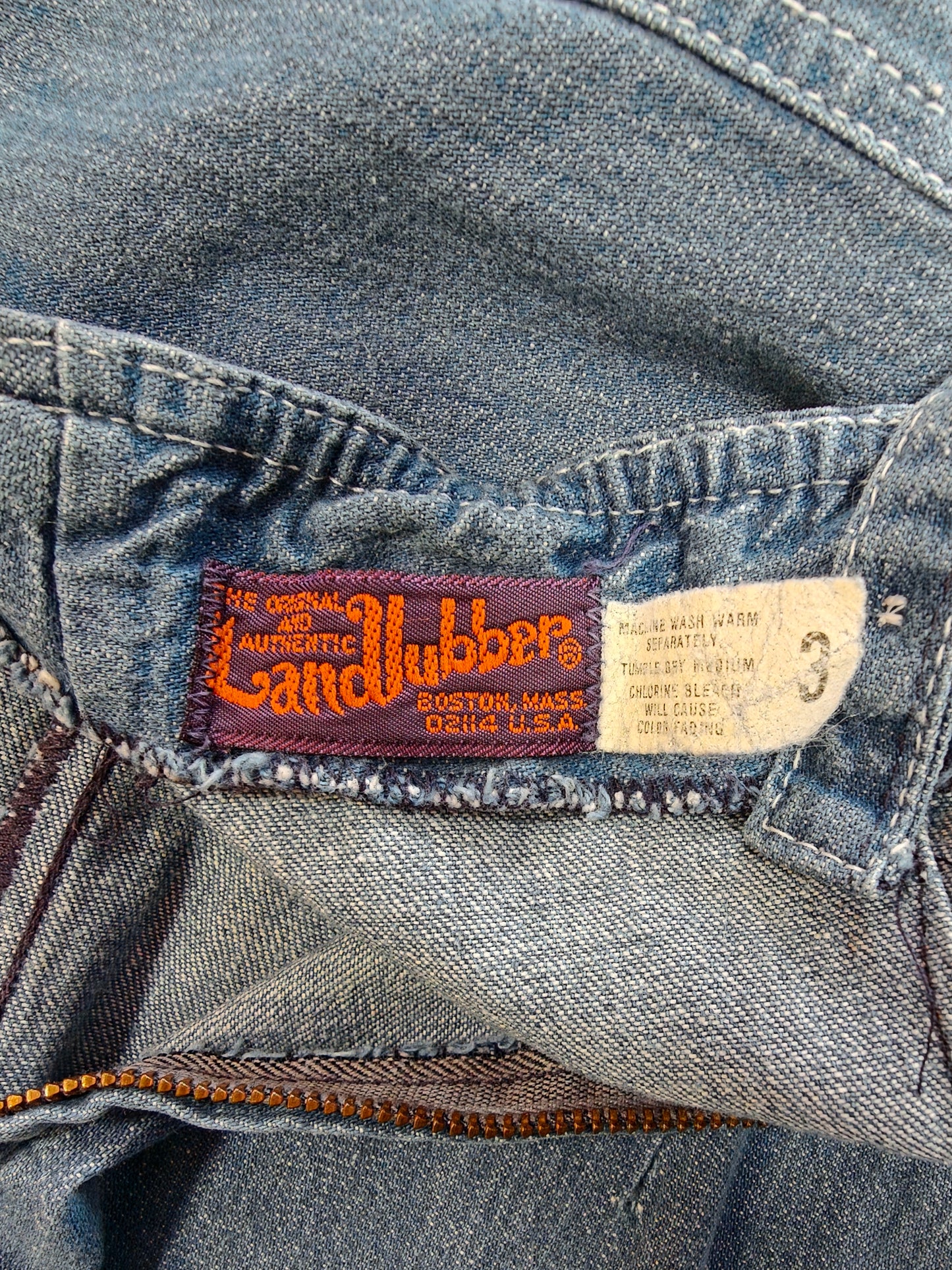 1970s Landlubber denim jumpsuit - XS/6