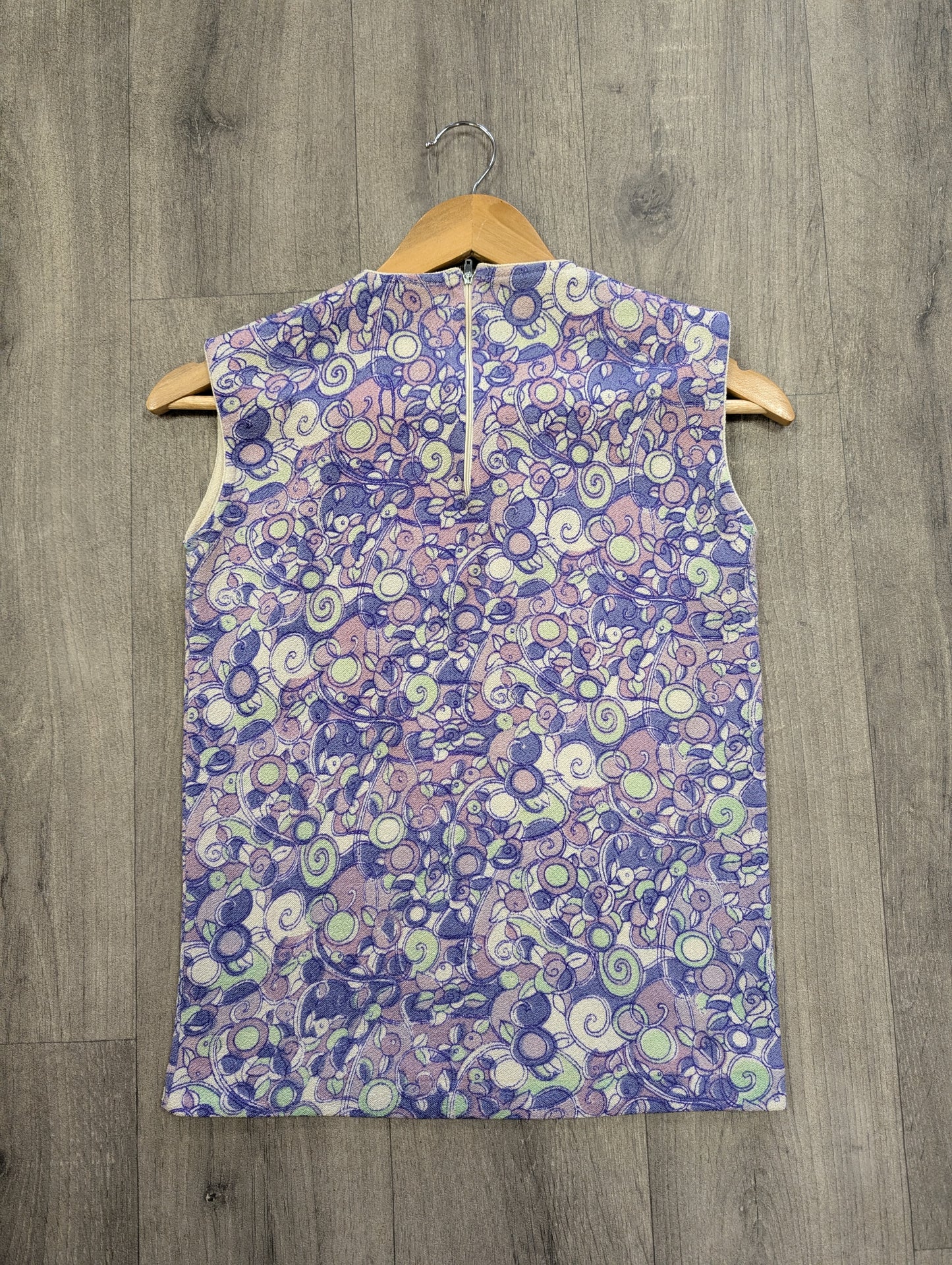 1960s psychedelic purple top - XS