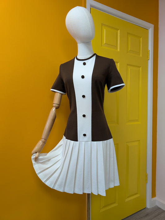 1960s Devonshire Lady crimplene dress - S/8/10