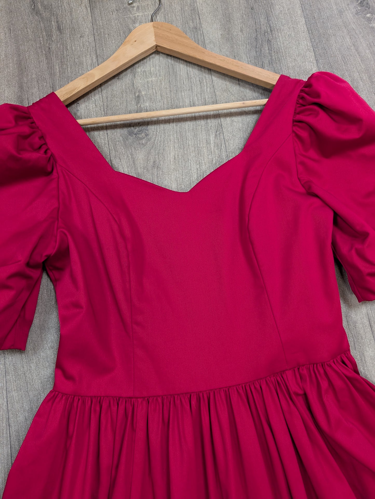 1980s Laura Ashley pink dress with belt - S/10