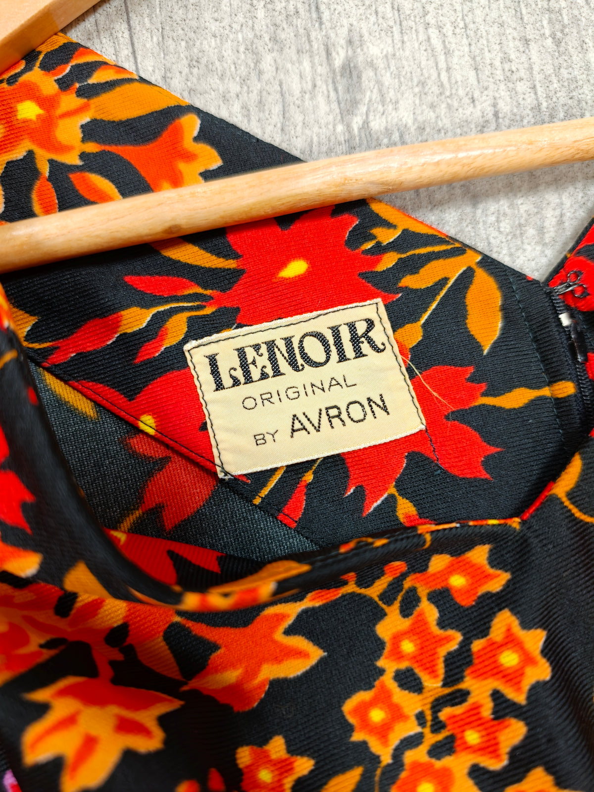 1970s Lenoir Original by Avron floral dress - M/14