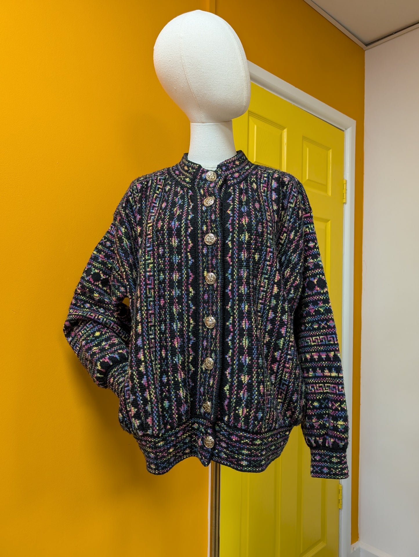 1980s cardigan - L