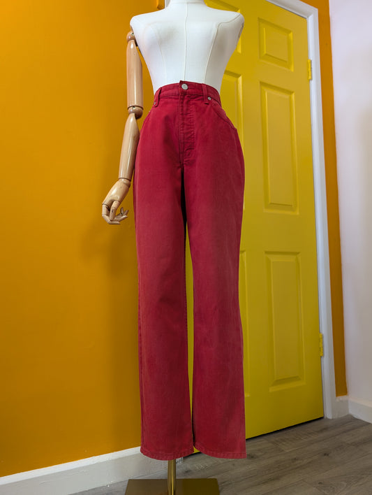 1990s St Michael red jeans - 26"W 30"L