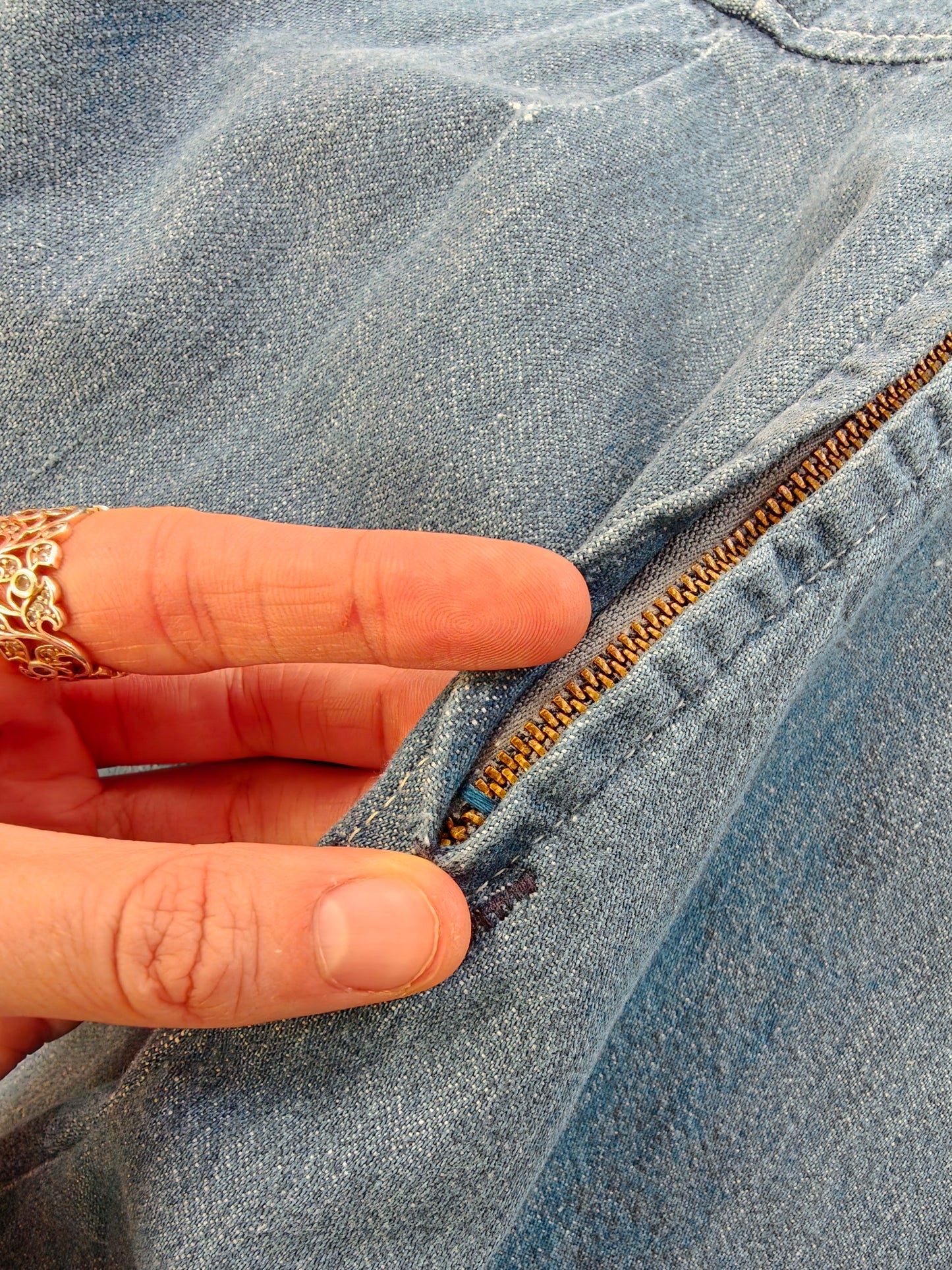 1970s Landlubber denim jumpsuit - XS/6