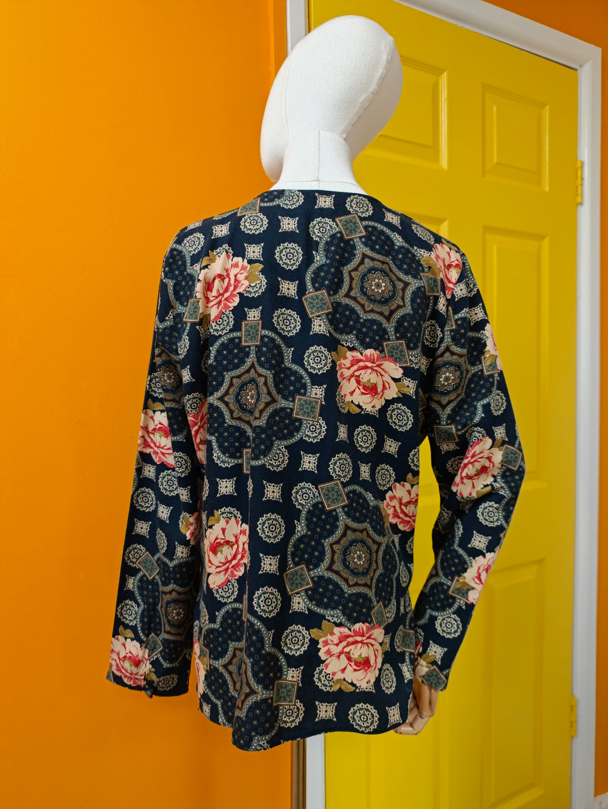 80s/90s Debenhams floral top - M