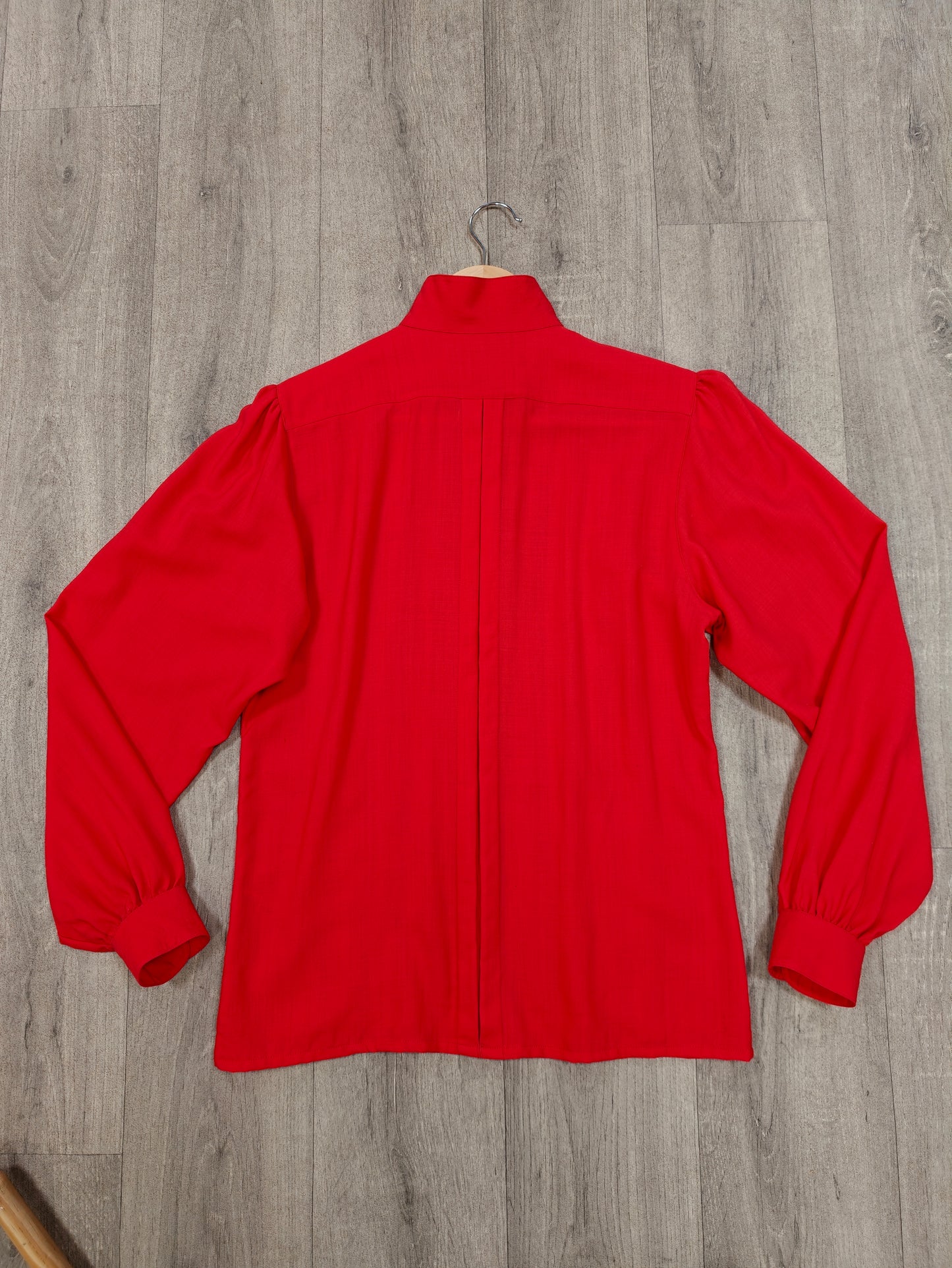 1980s Jobis Sportswear red wool shirt - S