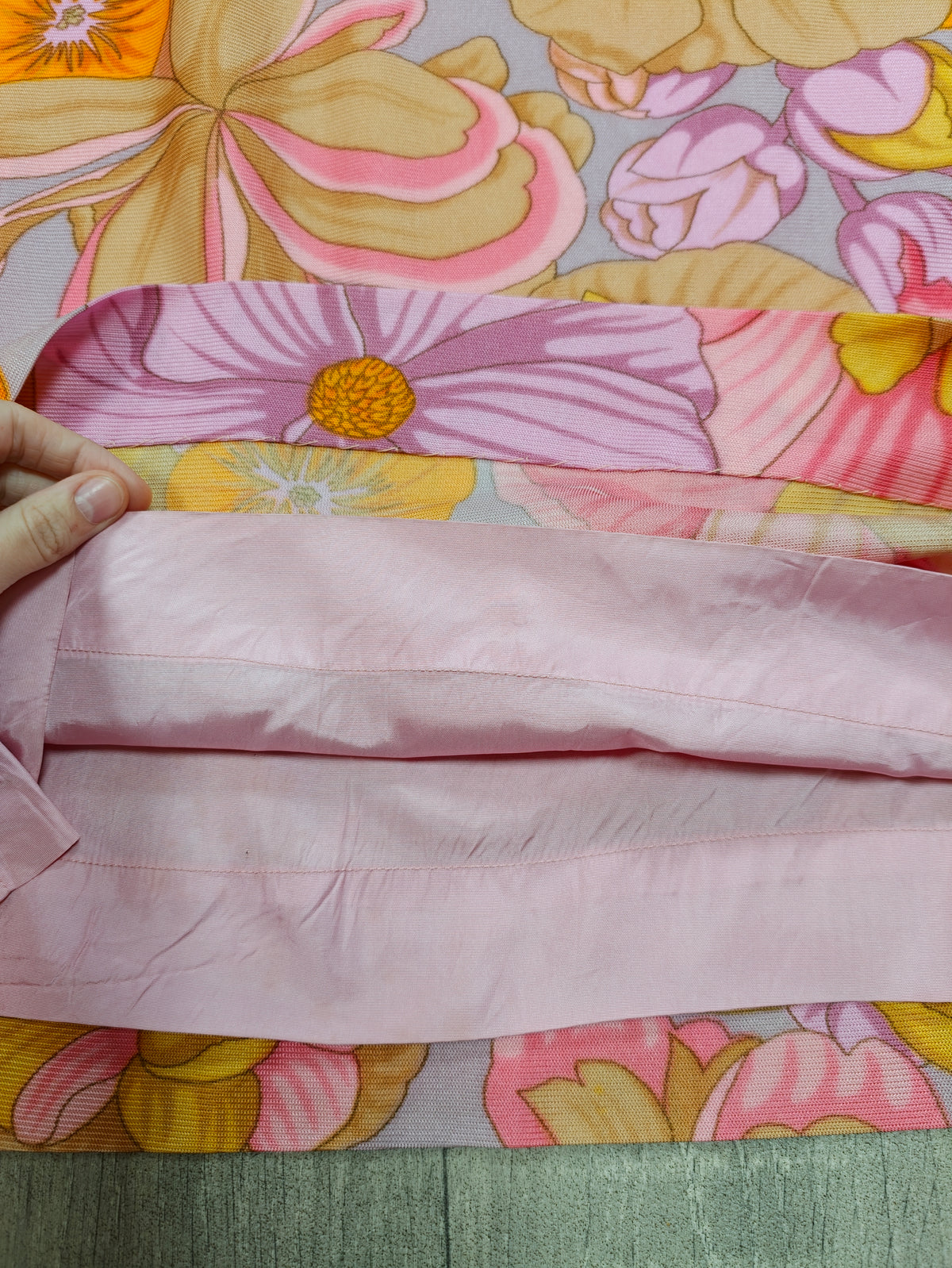 1960s floral dress - S/8/10