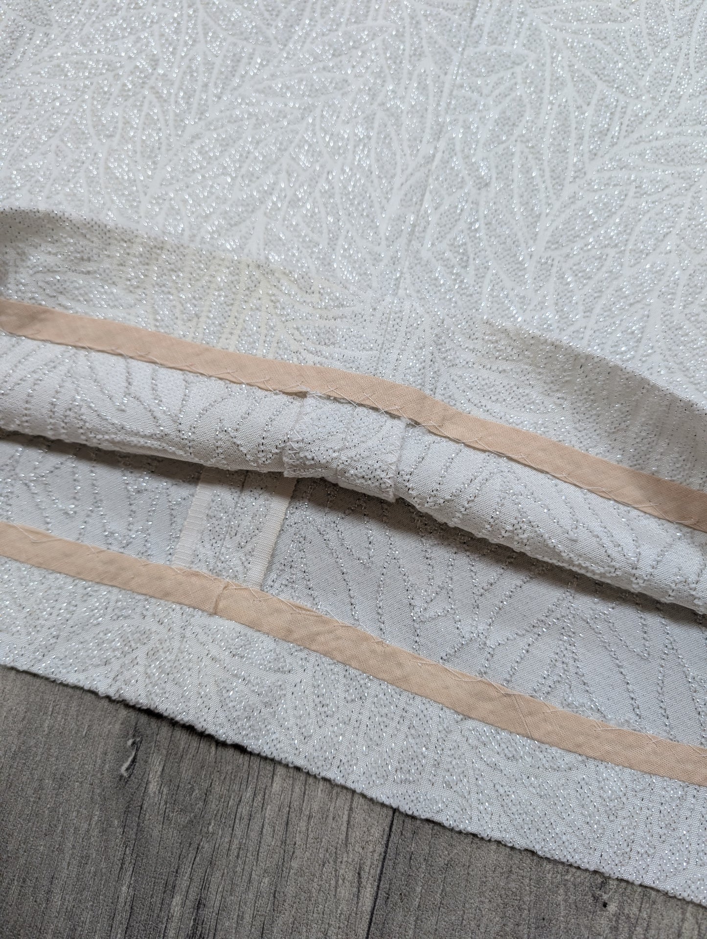 1960s white/silver party dress - M/14