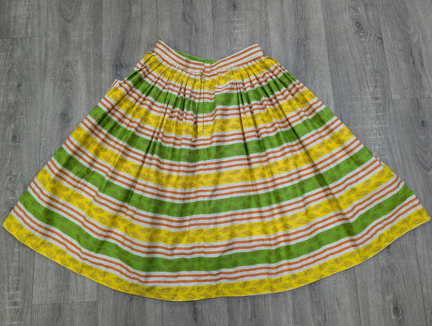 1950s Sportaville boussac cotton skirt - 26" waist