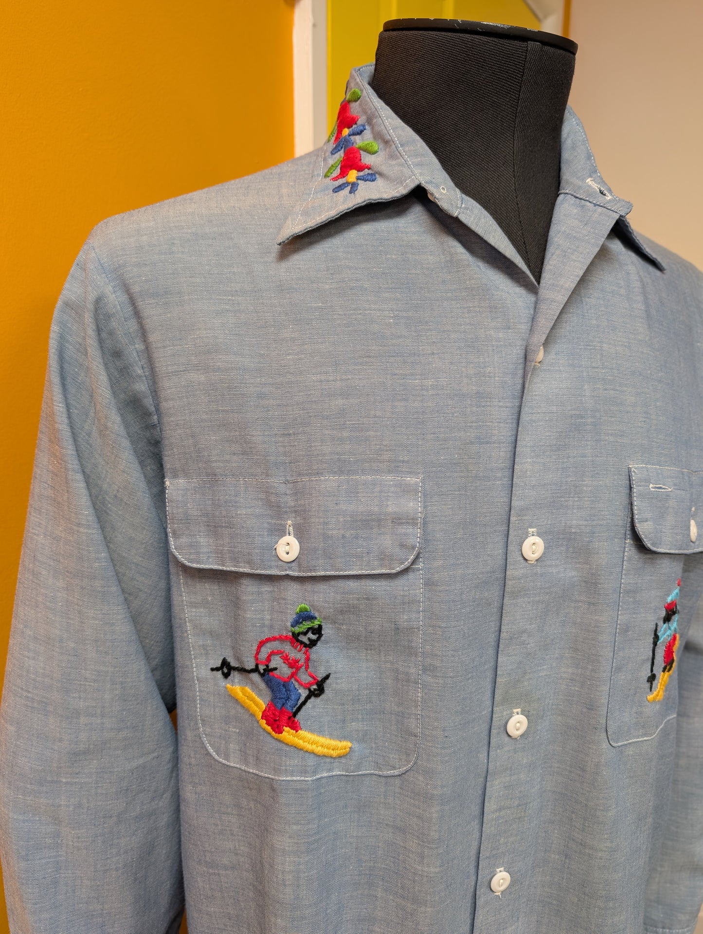 1970s JC Penney Big Mac embroidered shirt
